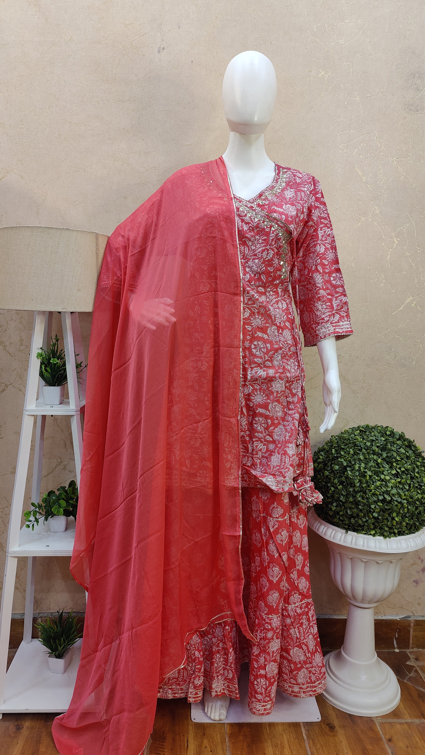 Pure Cotton Sharara set HM91425