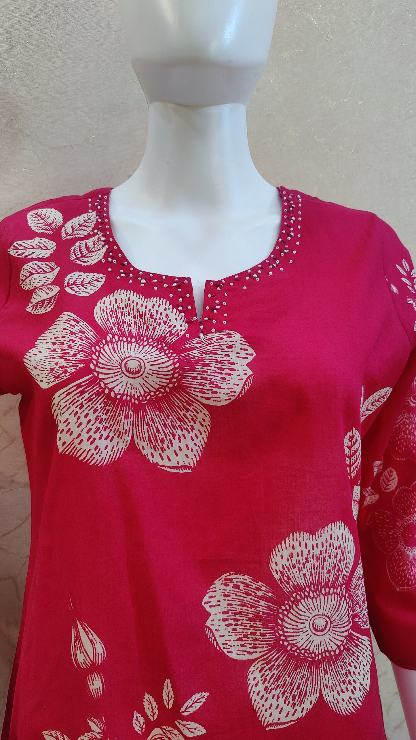 Pure Cotton Kurti with pant and dupatta