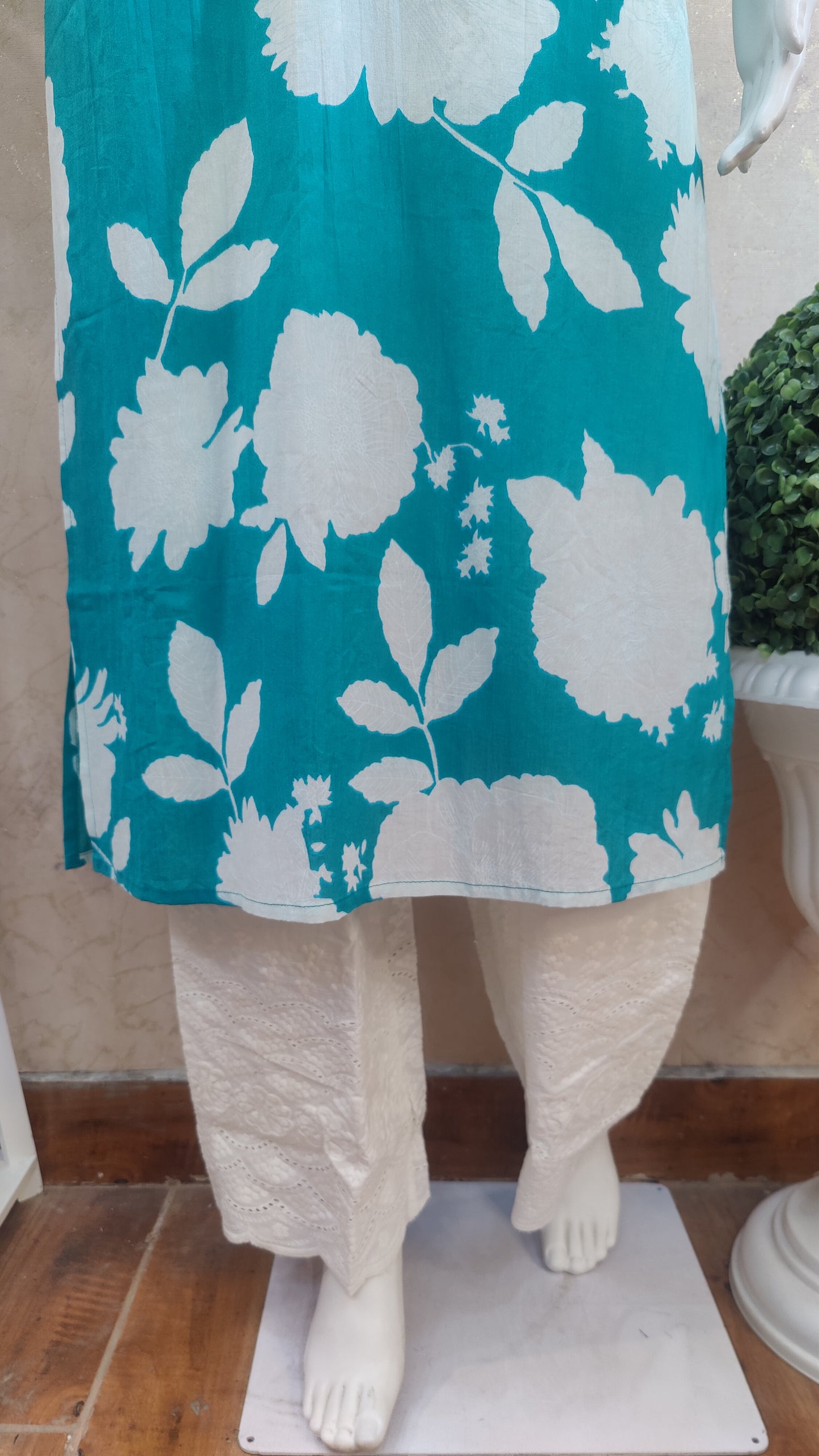 Pure Cotton Kurti with pant and dupatta M9945/AUR