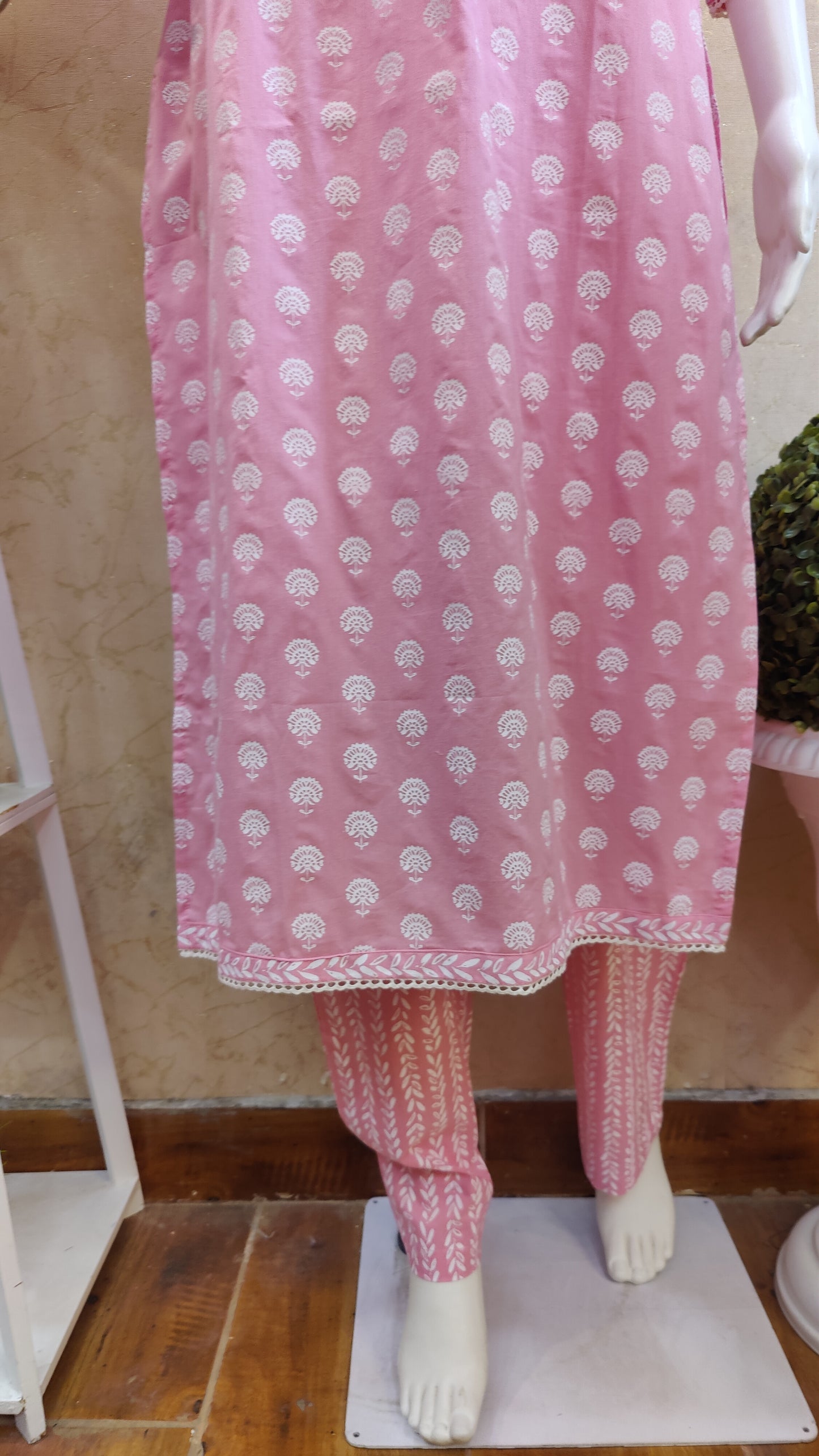 Pure Cotton Kurti with pant and dupatta M8870/GB