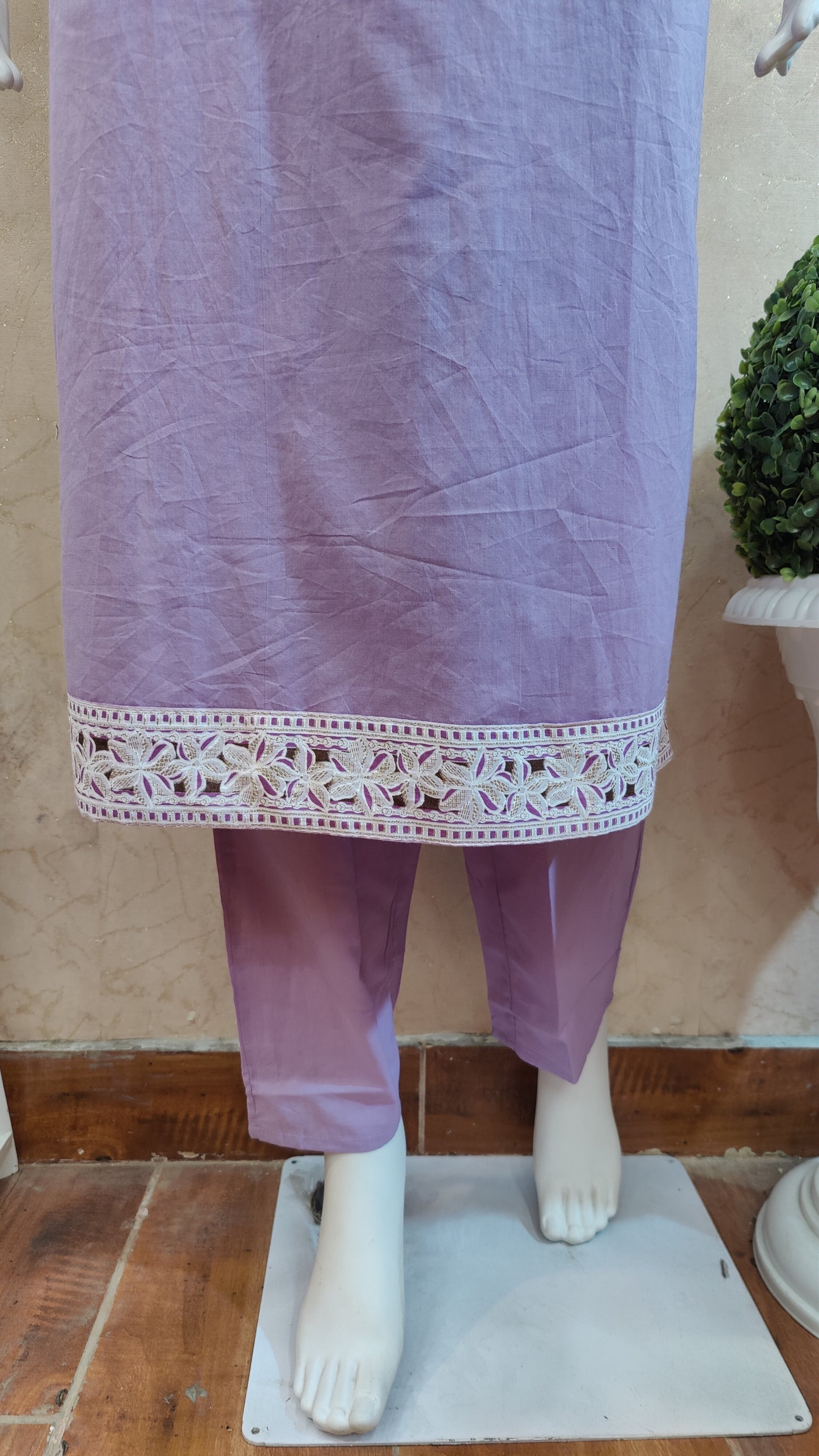 Pure Cotton Kurti with pant and dupatta M91025/GB