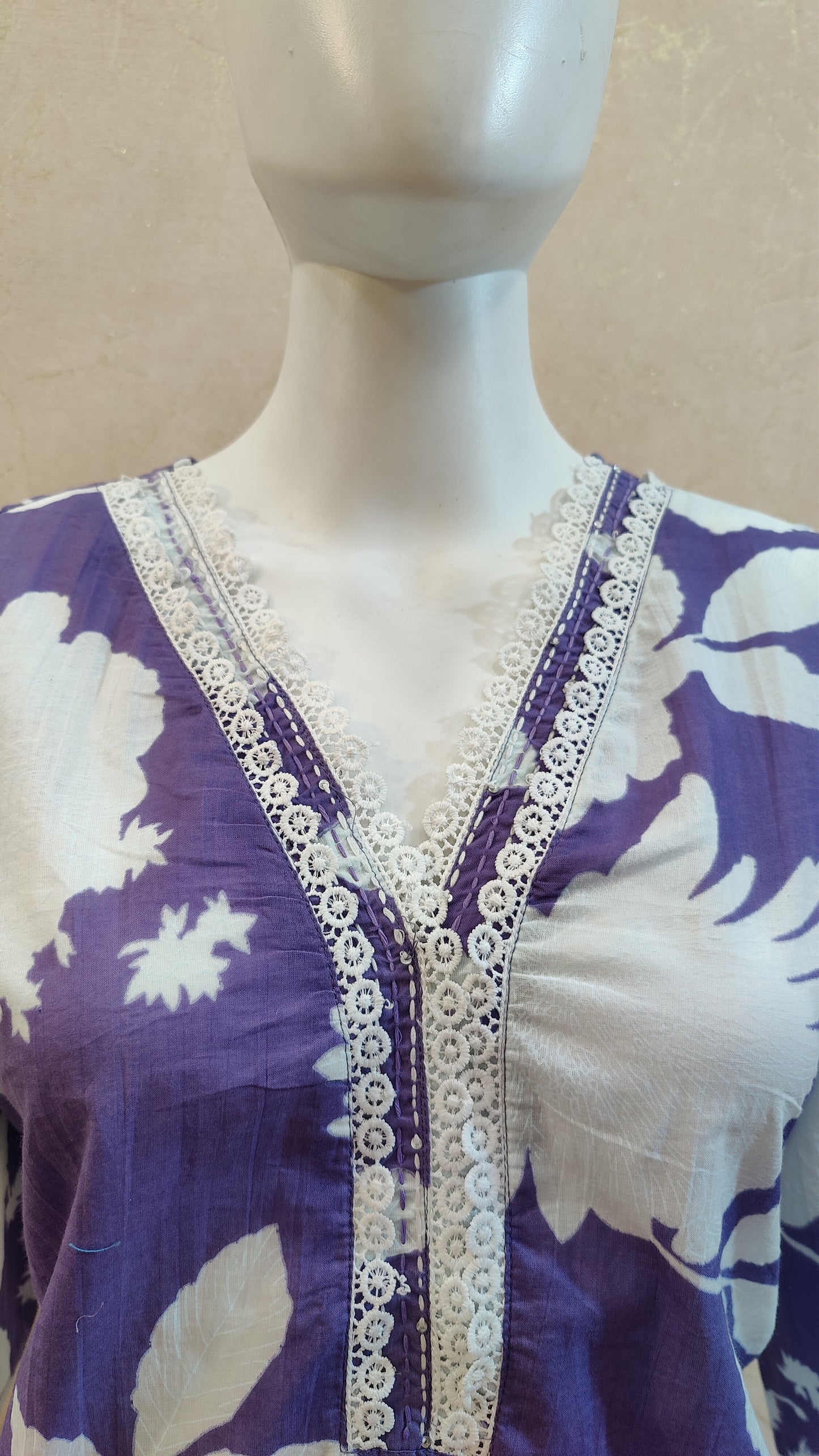 Pure Cotton Kurti with pant and dupatta M9945/AUR