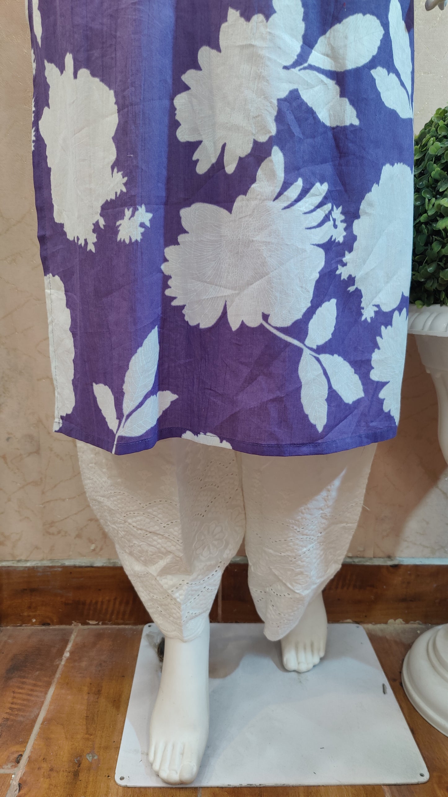 Pure Cotton Kurti with pant and dupatta M9945/AUR