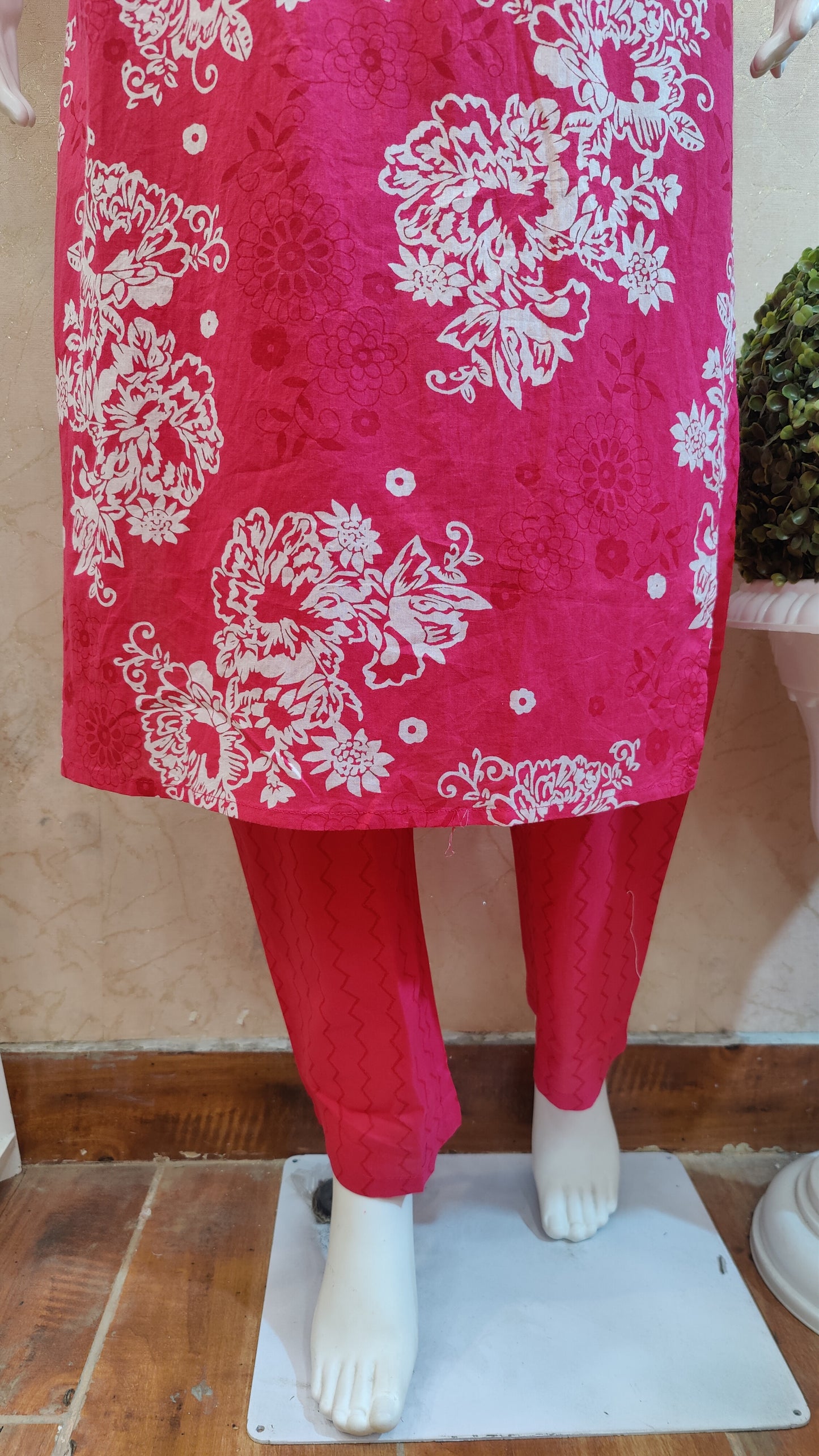 Pure Cotton Kurti with pant and dupatta M9920/GB