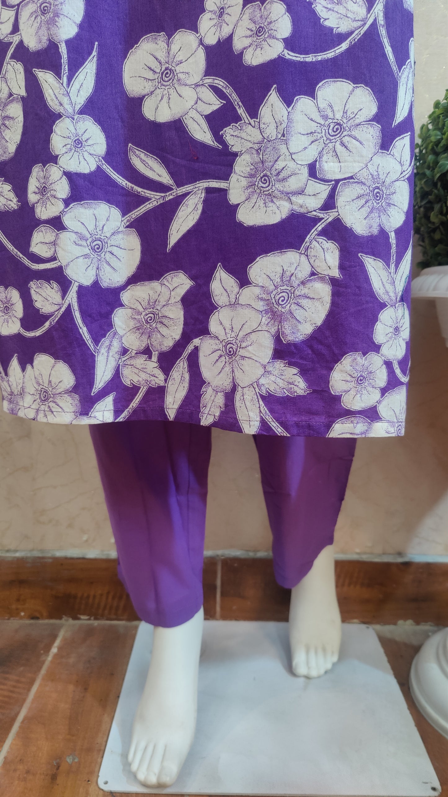 Pure Cotton Kurti with pant and dupatta M9945/AUR