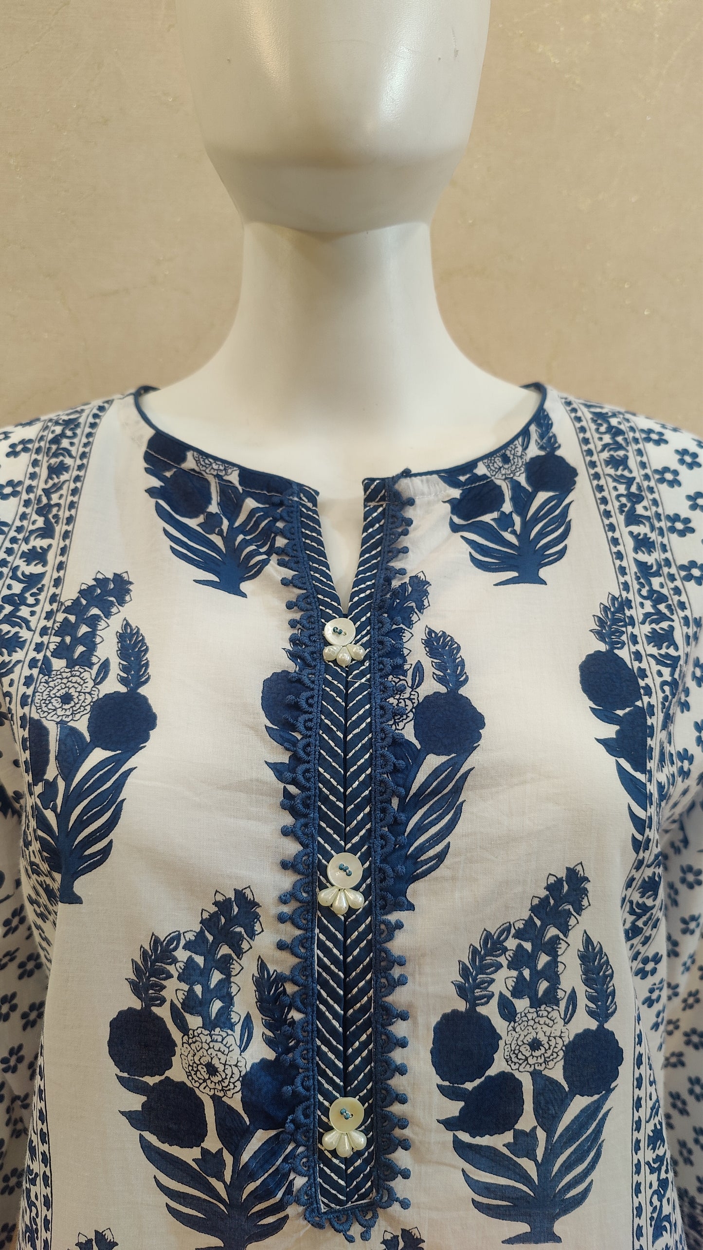 Pure Cotton Kurti with pant and dupatta M8895/GB
