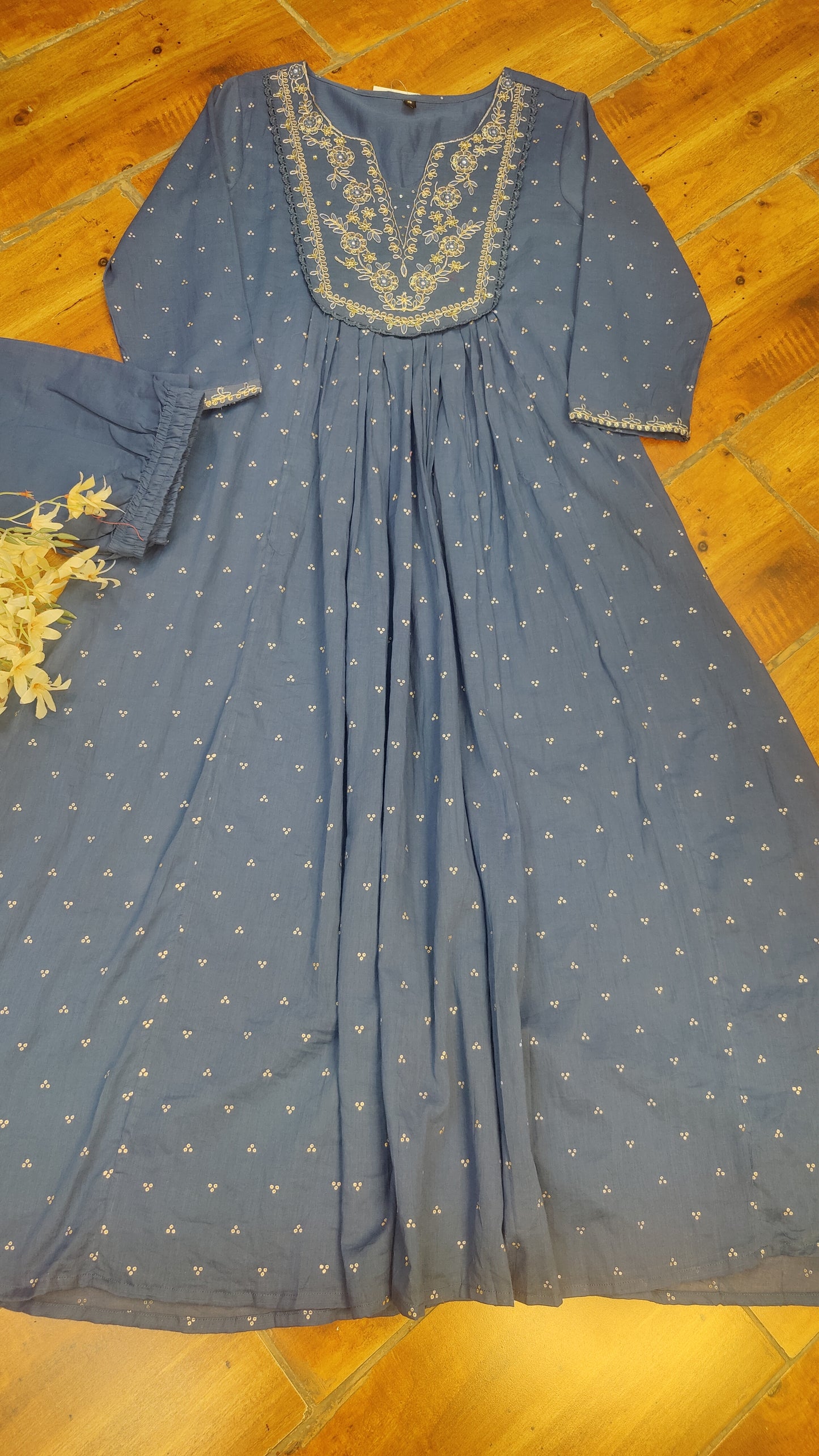 Pure Cotton kurti with pant and dupatta M91050RSP
