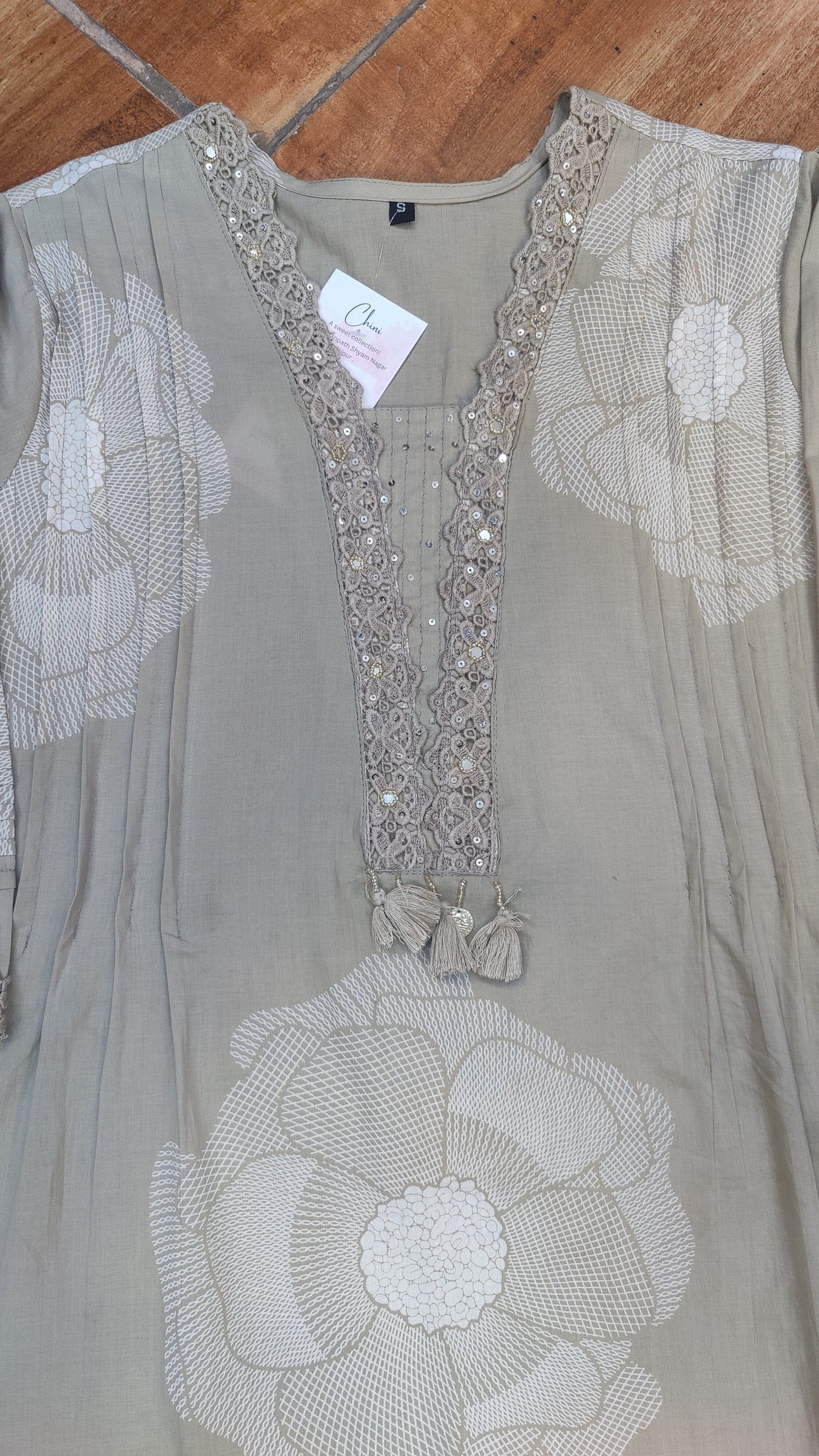 Pure Cotton kurti with pant and dupatta M91050RSP