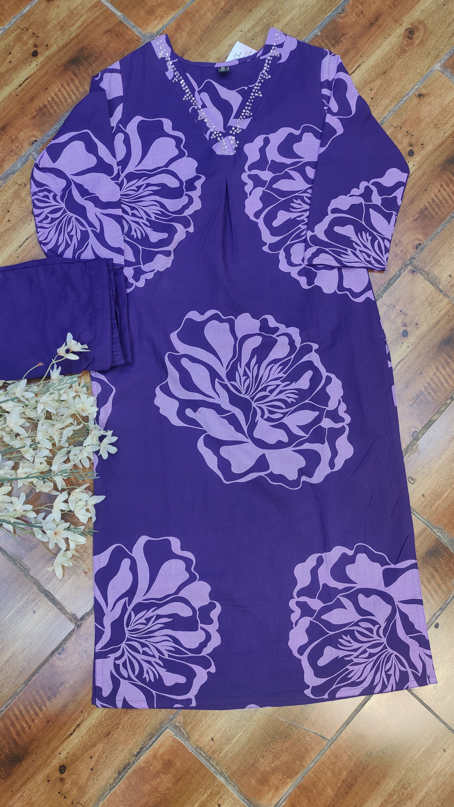 Pure Cotton kurti with pant and dupatta M8870SS