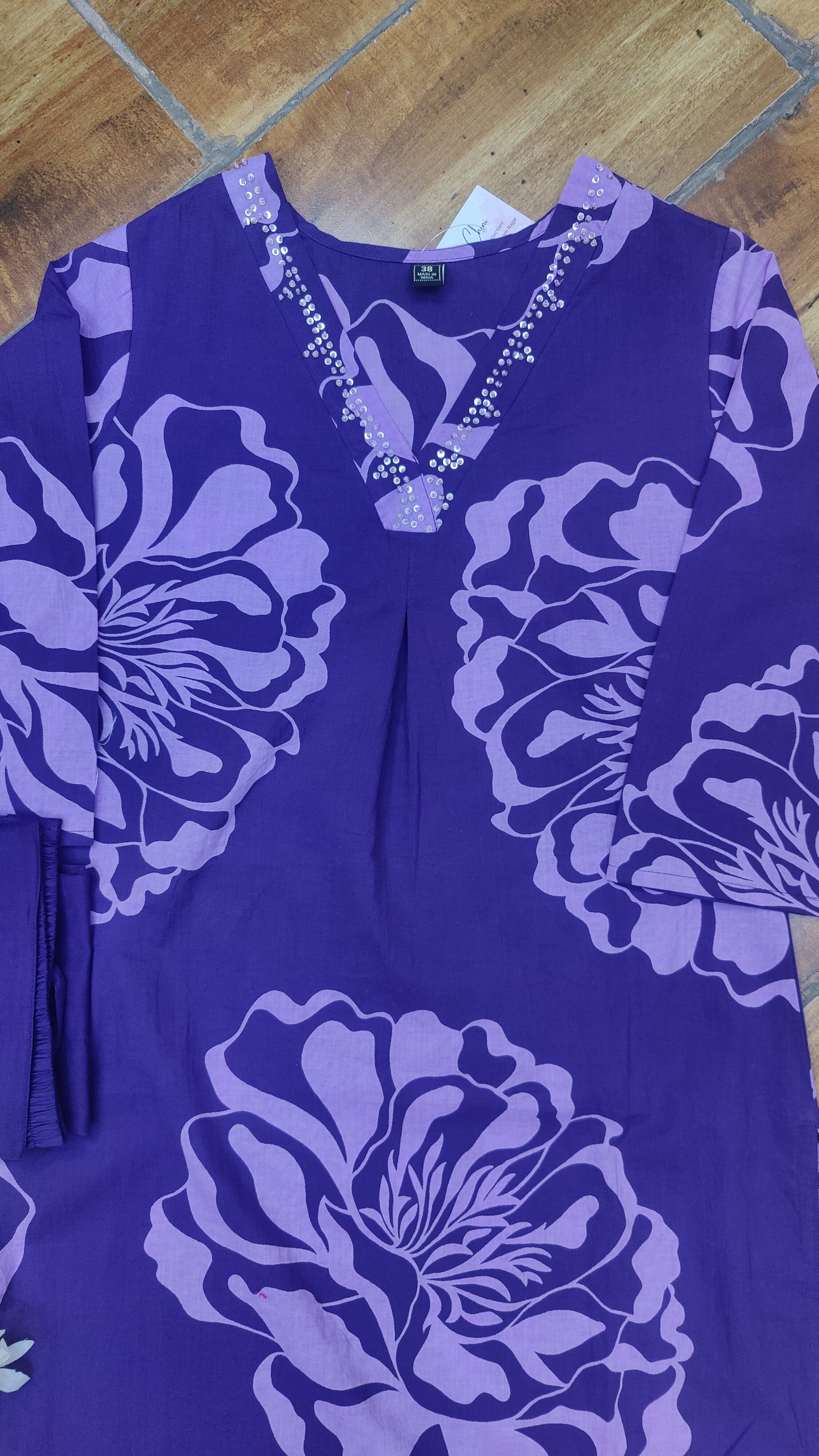Pure Cotton kurti with pant and dupatta M8870SS
