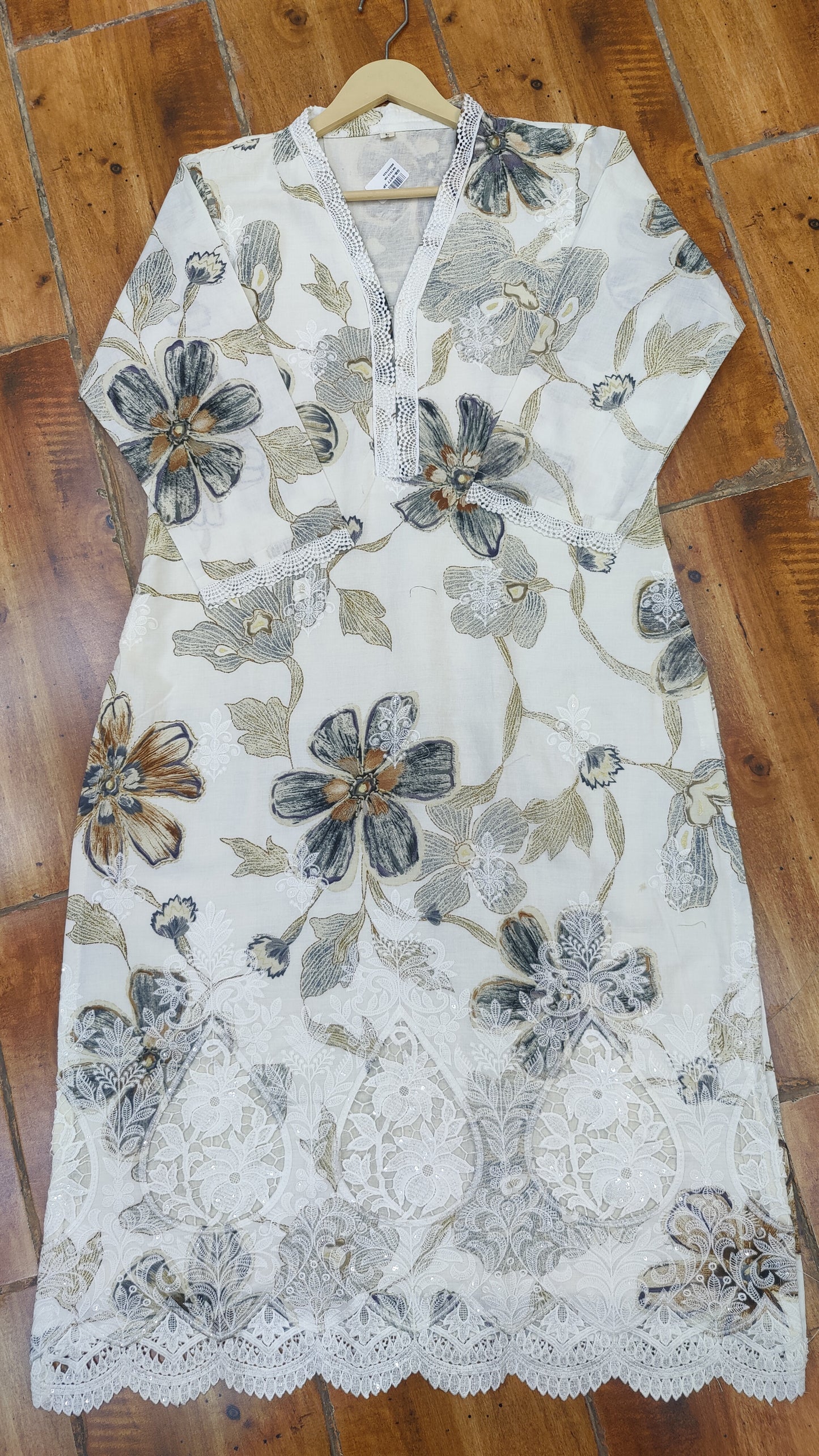 Soft Cotton kurti with pant and dupatta M91500/GB