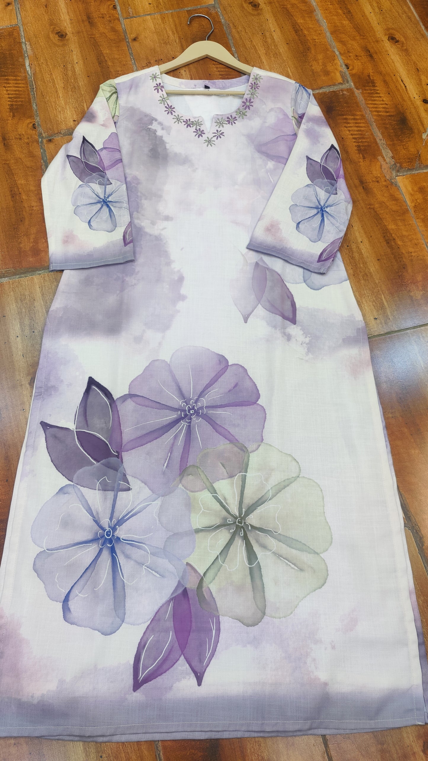 Soft Cotton kurti with pant and dupatta M91195/GB
