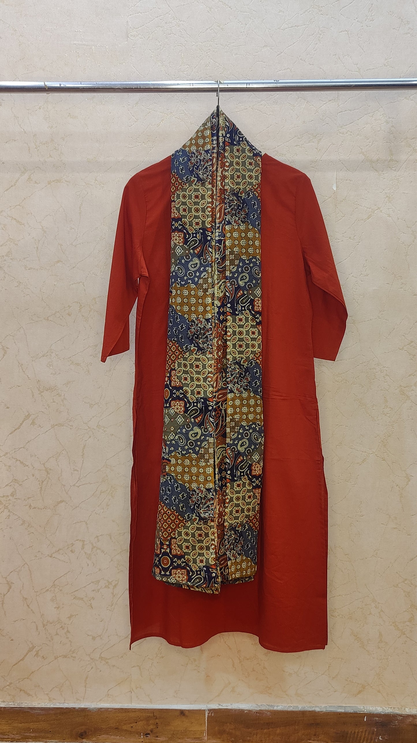 Pure Cotton kurti with pant and dupatta M9920/SS