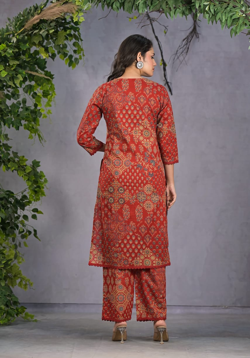 Pure Cotton kurti with pant M7730/FL