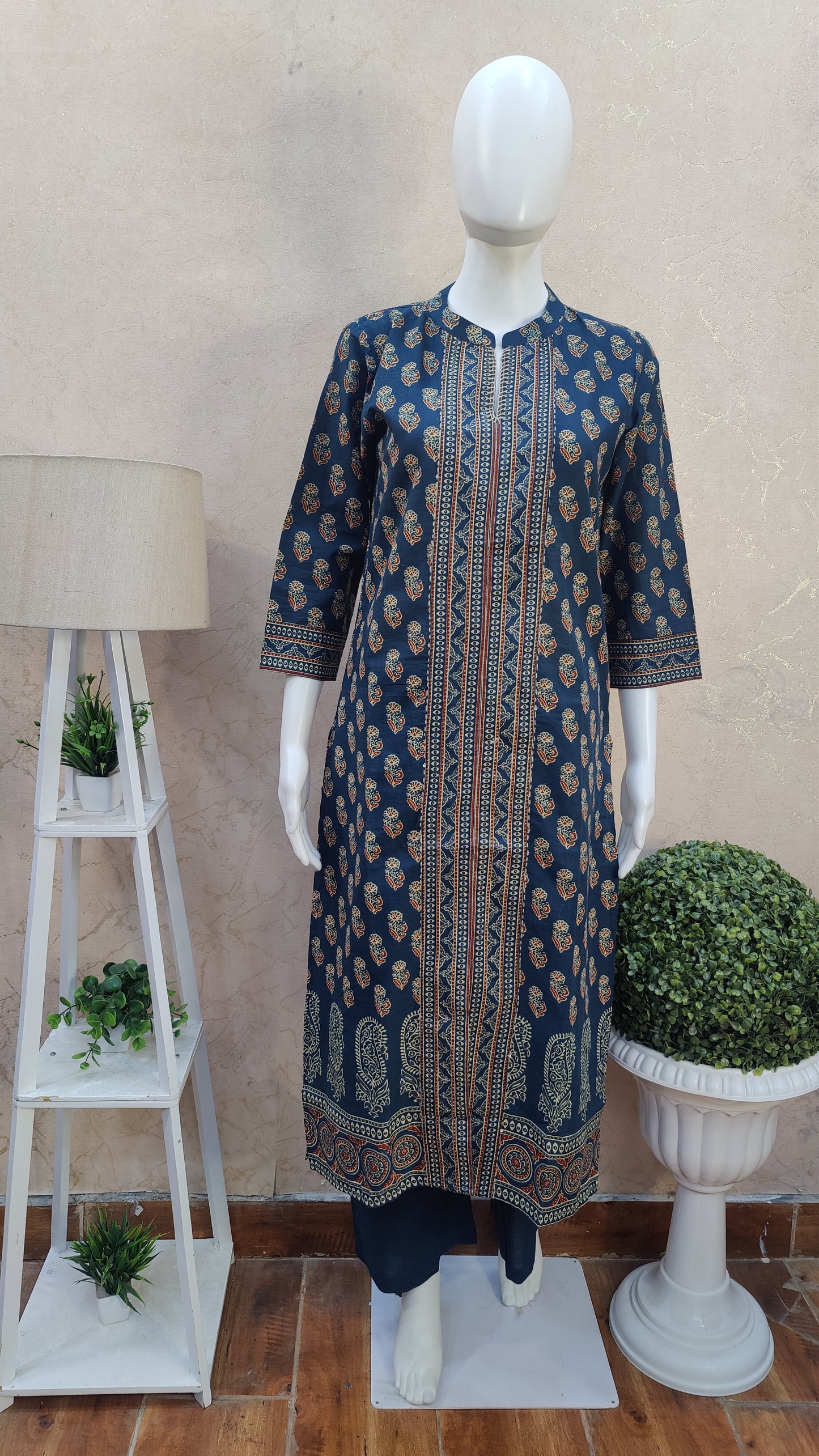 Pure Cotton Kurti with pant and Dupatta M9970SS