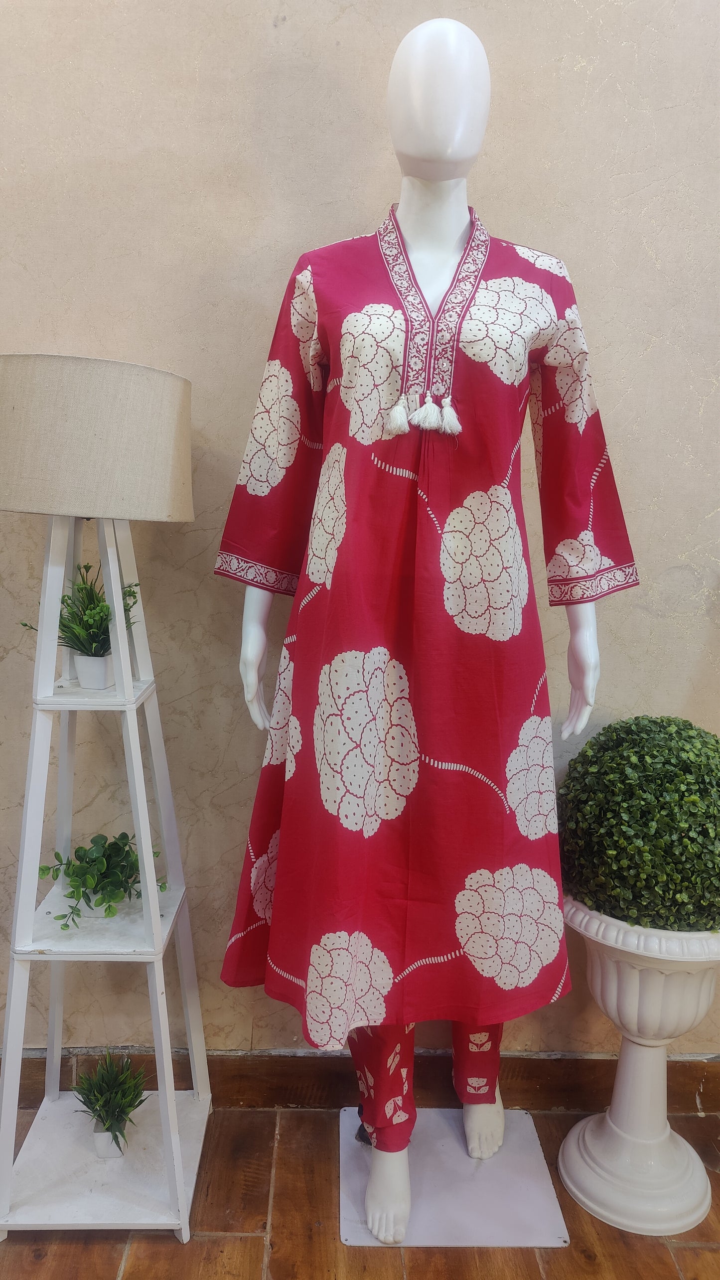 Pure Cotton kurti with pant and Dupatta M9970/GLS