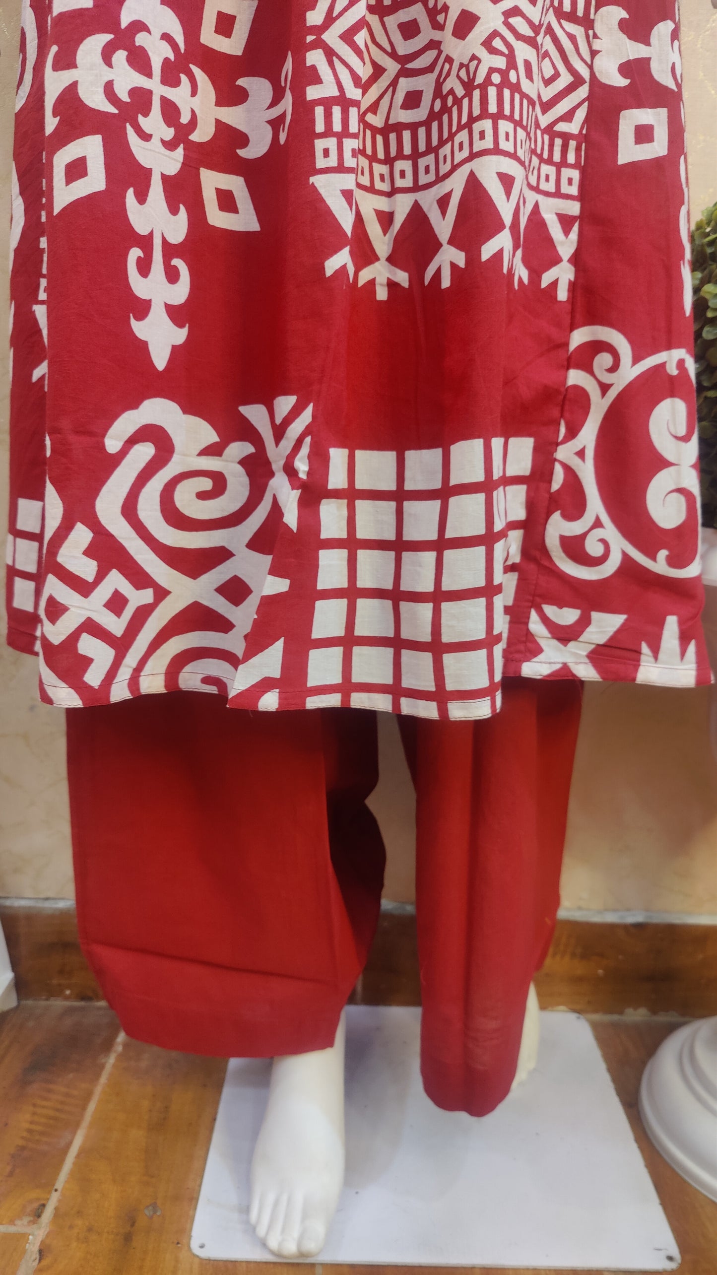 Pure Cotton Kurti with pant and Dupatta M9920/AUR