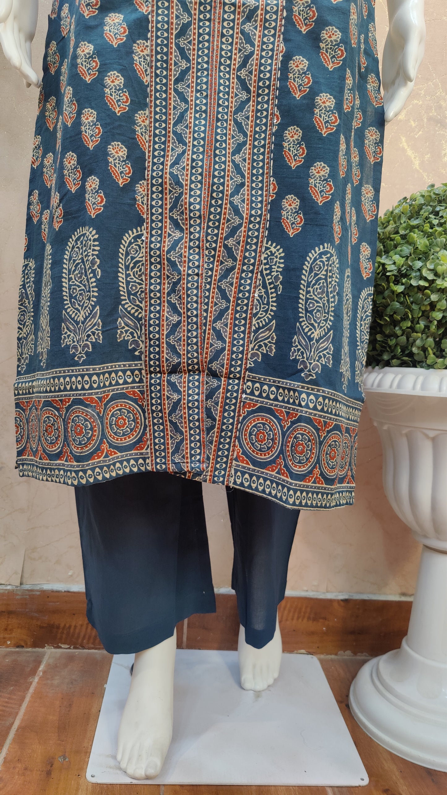 Pure Cotton Kurti with pant and Dupatta M9970SS
