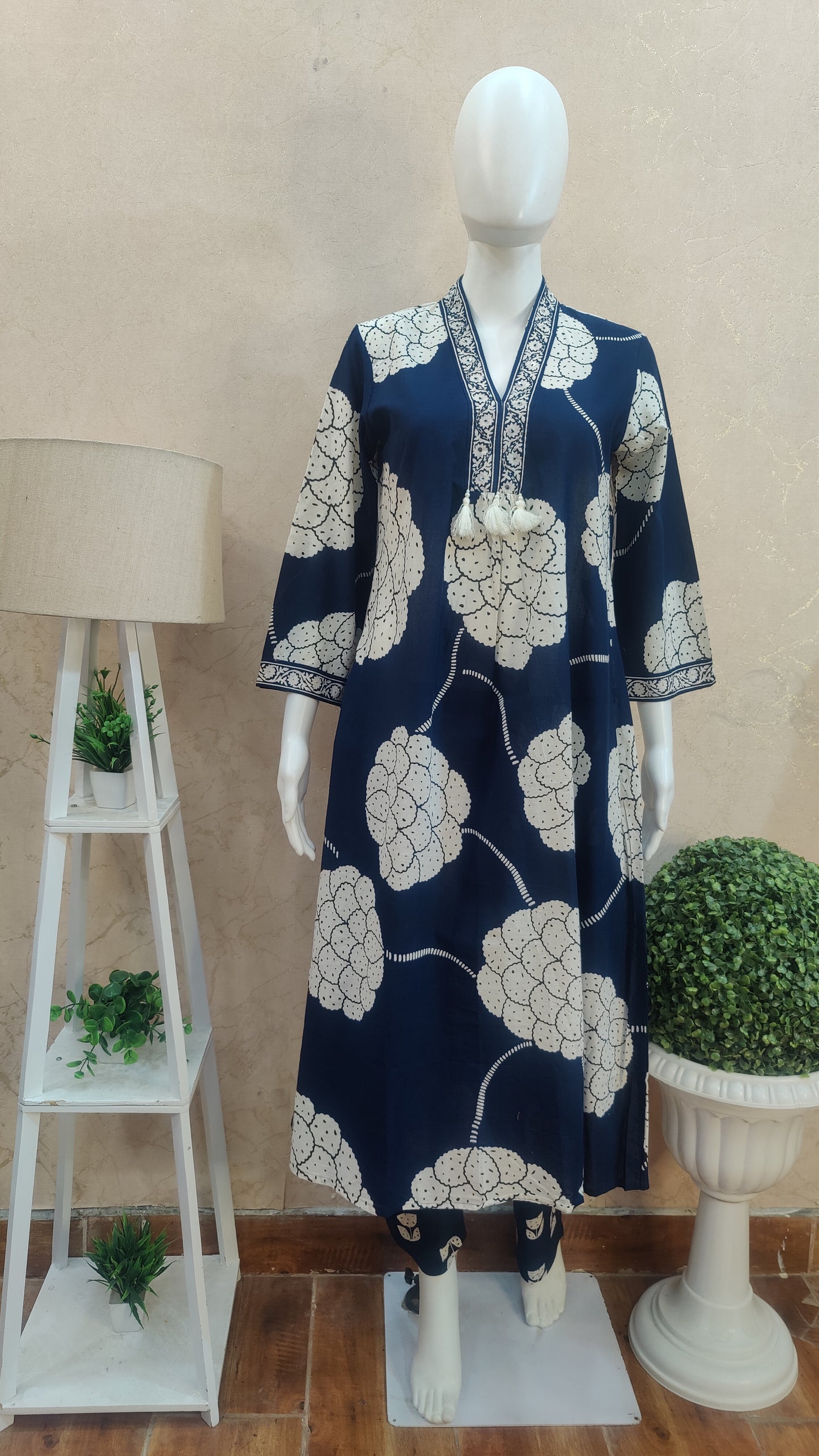 Pure Cotton kurti with pant and Dupatta M9970/GLS