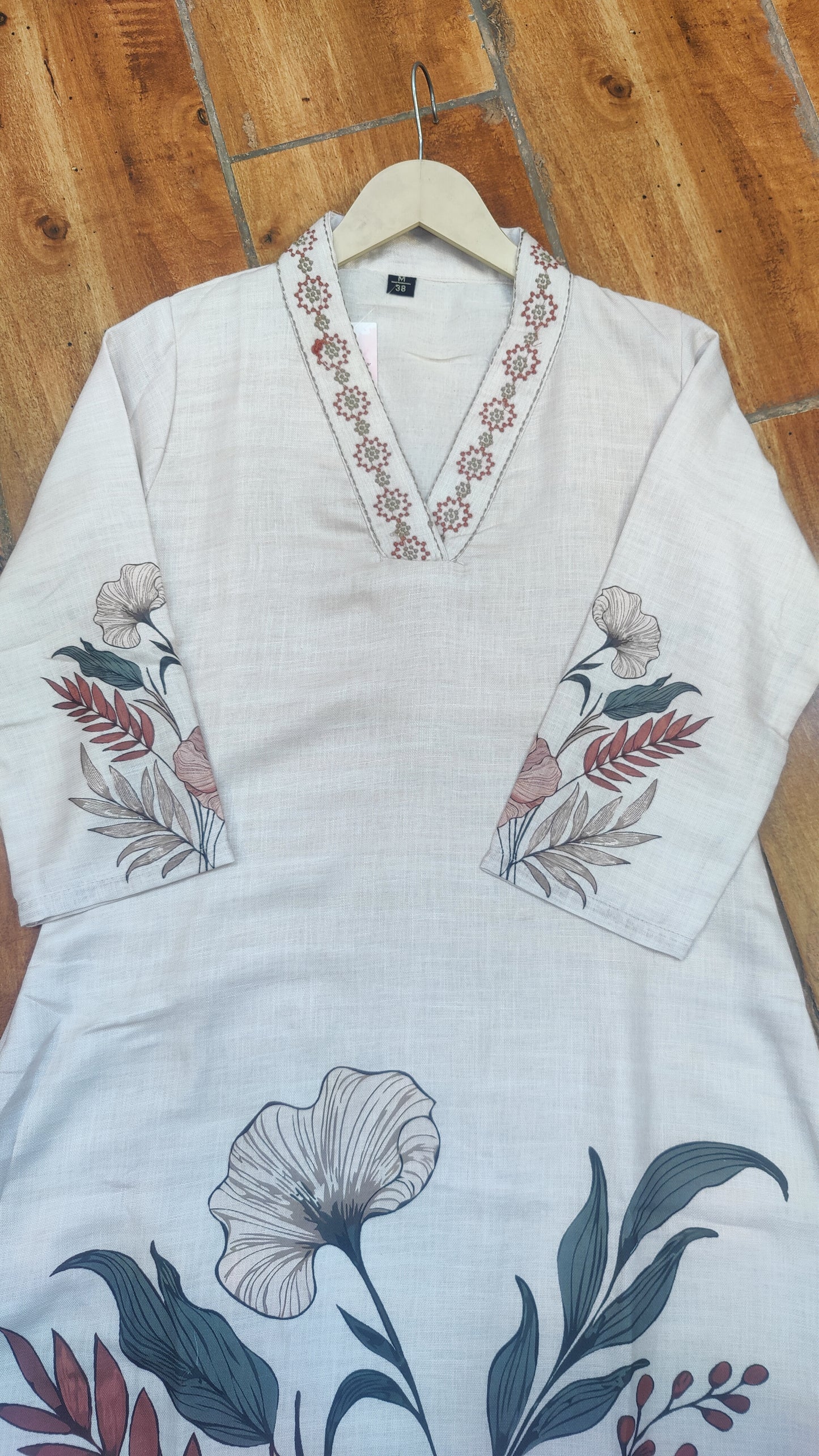 Soft Cotton kurti with pant and dupatta M91380/GB