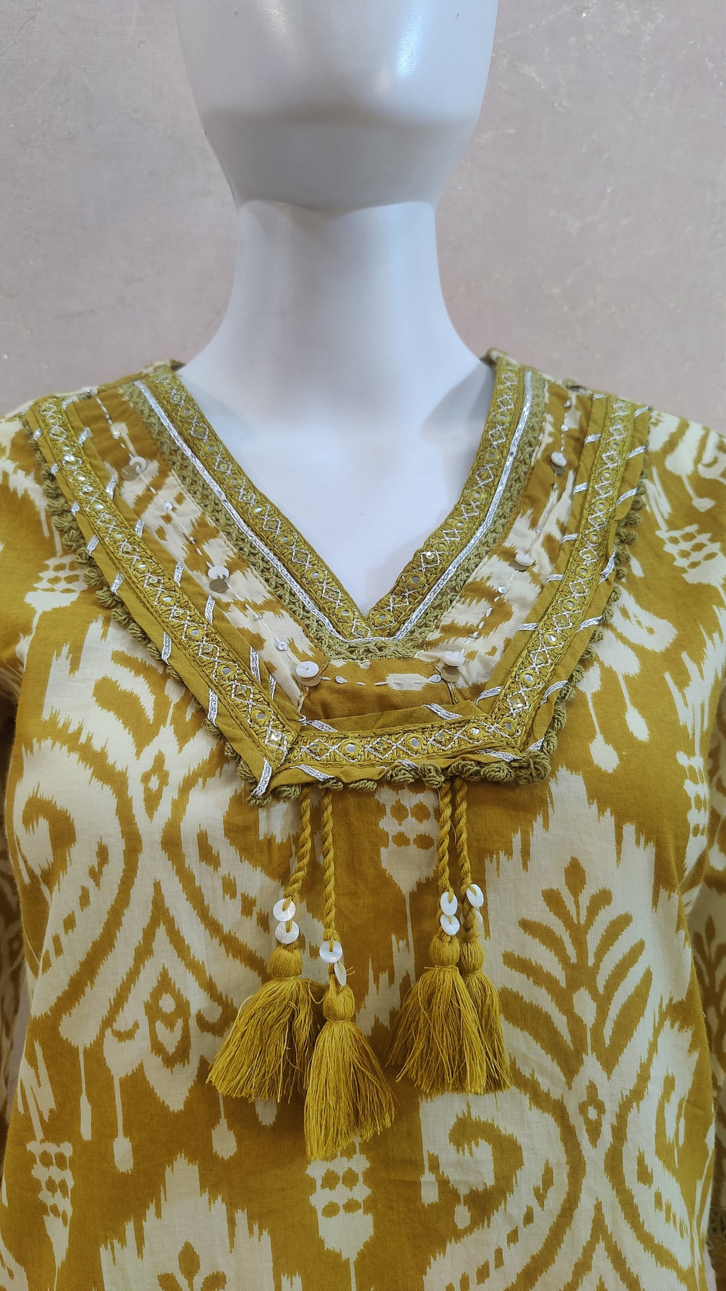 Pure Cotton Kurti with pant and Dupatta M91025/AUR
