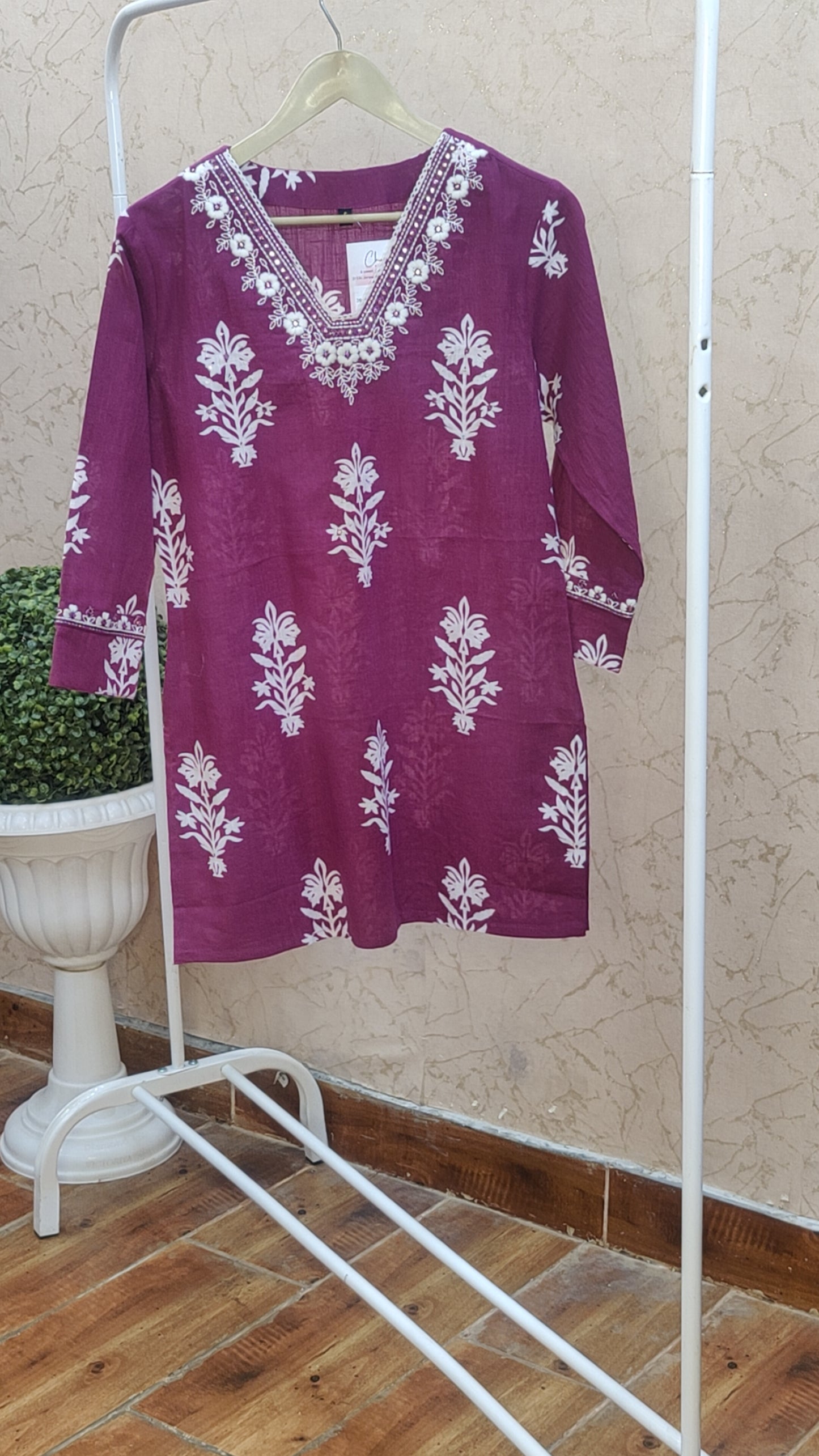 Pure Cotton Short Kurti M4475/FL