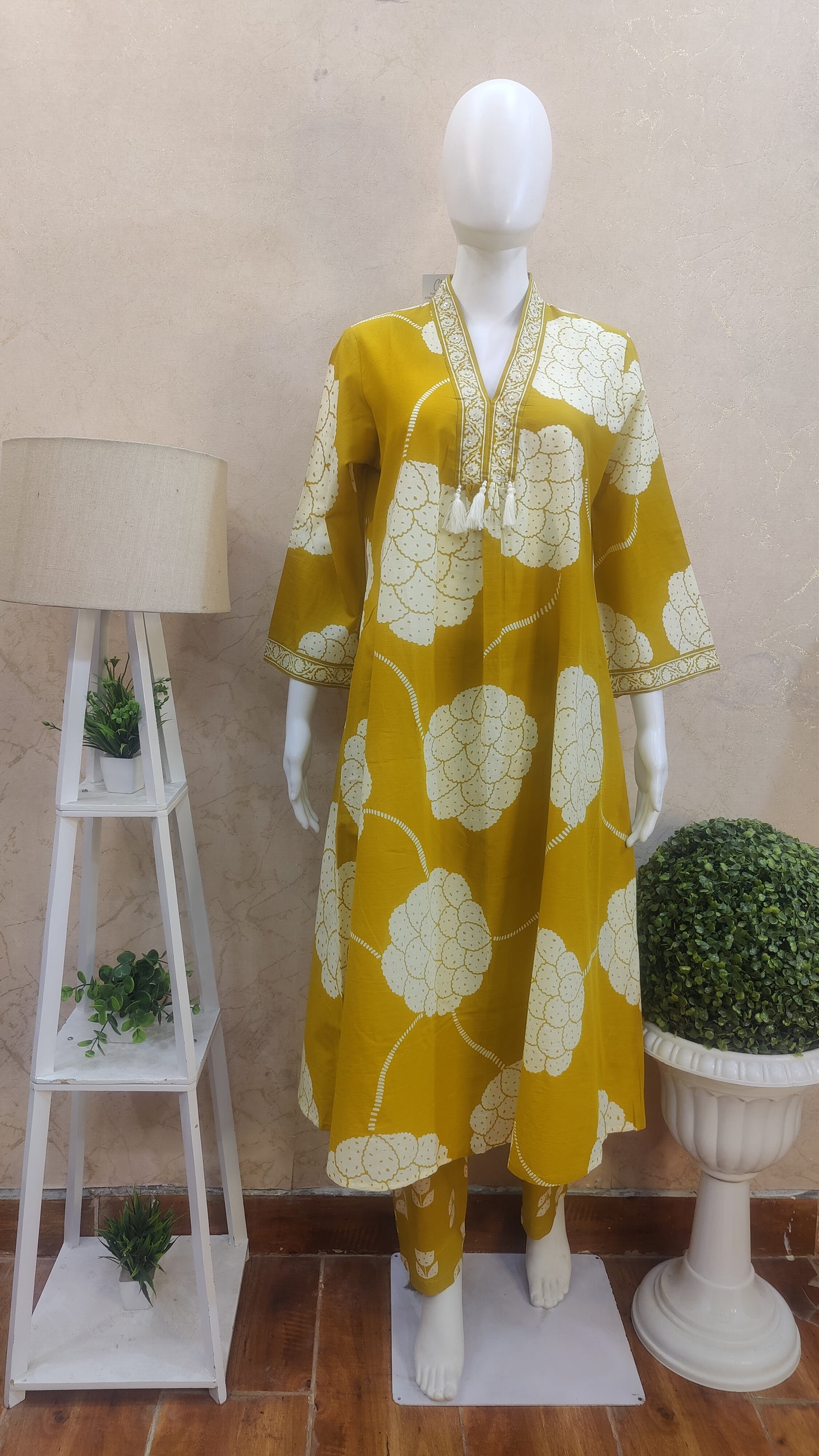 Pure Cotton kurti with pant and Dupatta M9970/GLS
