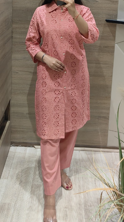 Shiffli Cotton Coord set M91300/FL