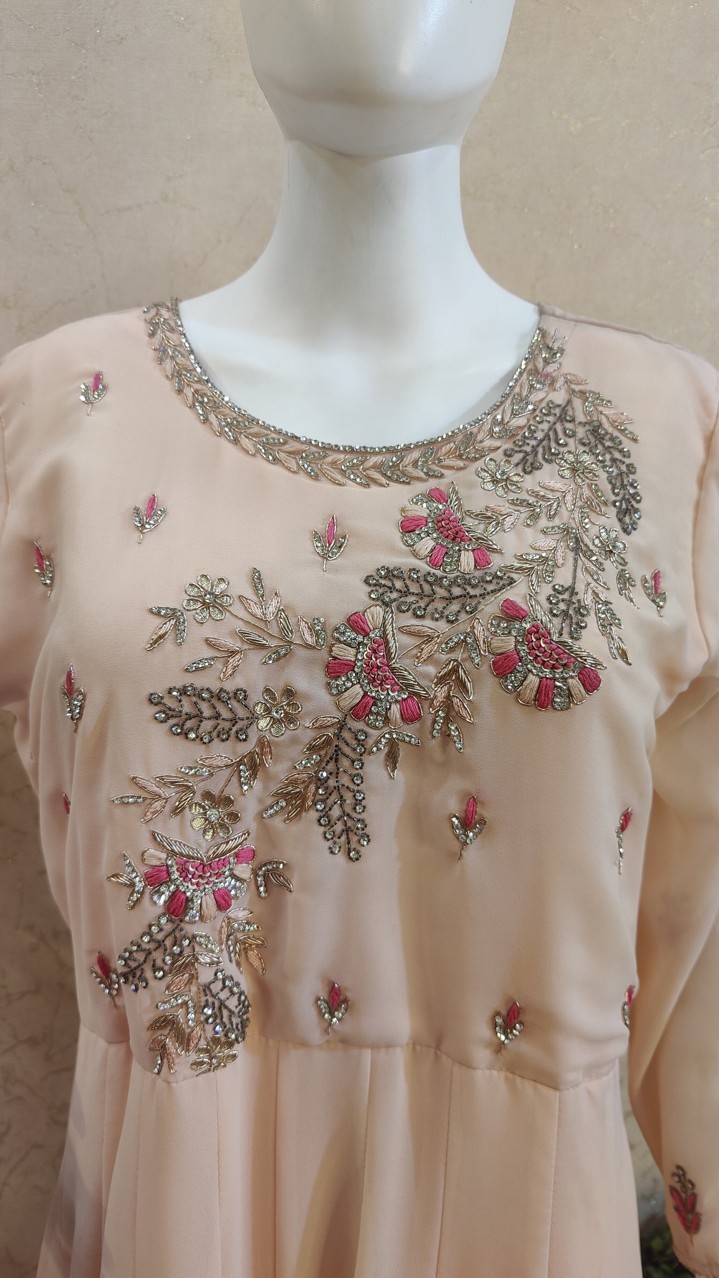 Georgette long Gown LM92300CHI
