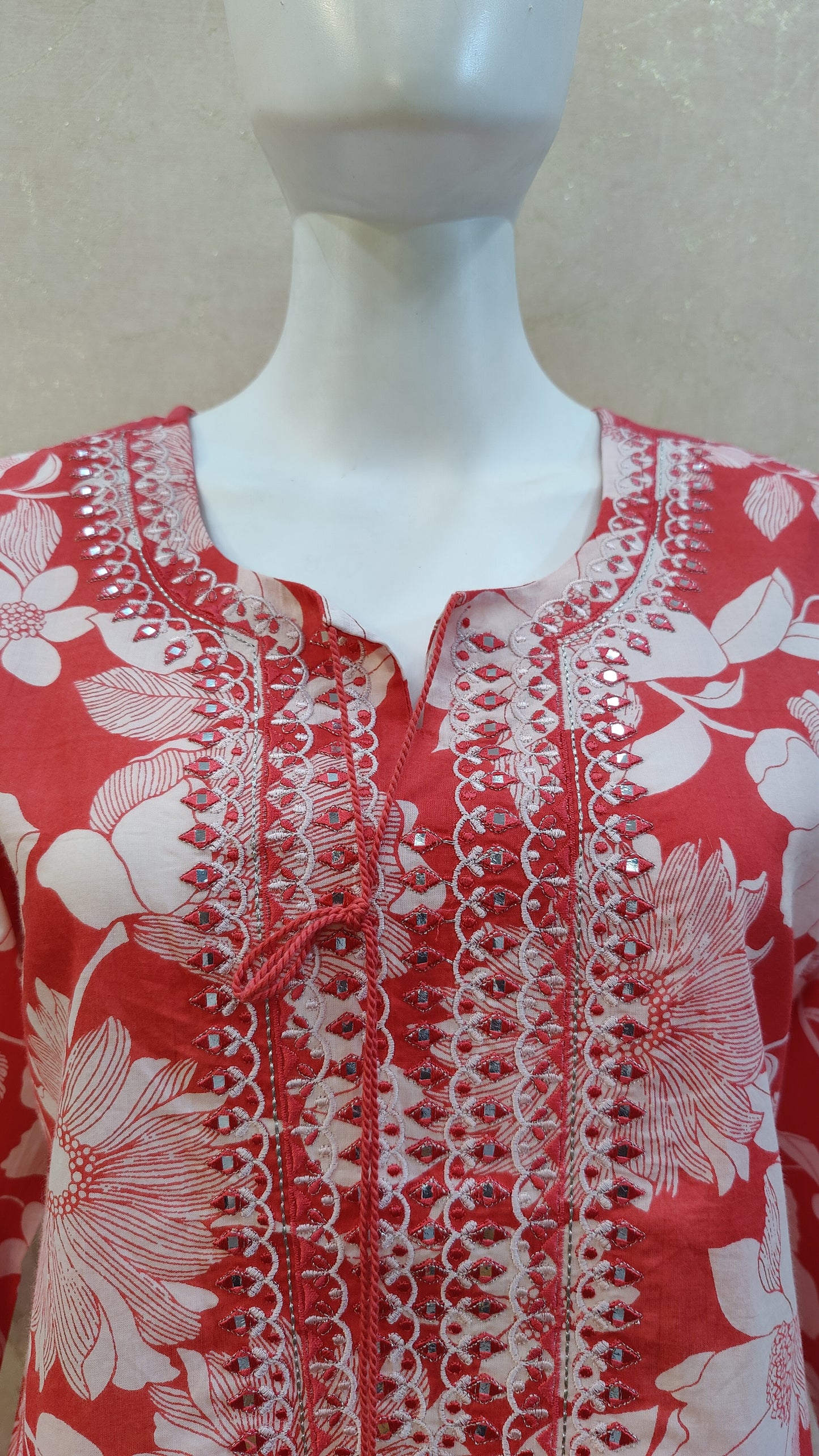 Pure Cotton Kurti with pant and dupatta M9995/AUR