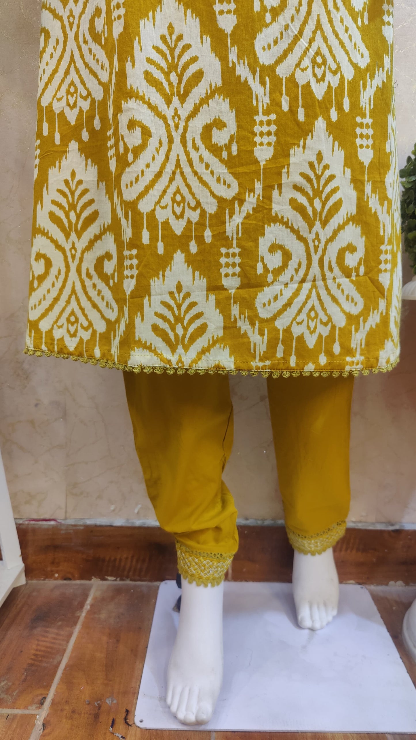 Pure Cotton Kurti with pant and Dupatta M91025/AUR