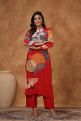 Pure Crape kurti with pant. MO91750GB