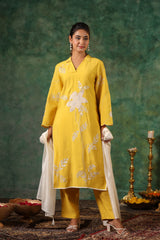 Pure Muslin kurti with pant and Dupatta OM92100GB