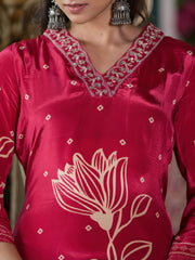 Pure Muslin kurti with pant and Dupatta M91790AUSILK