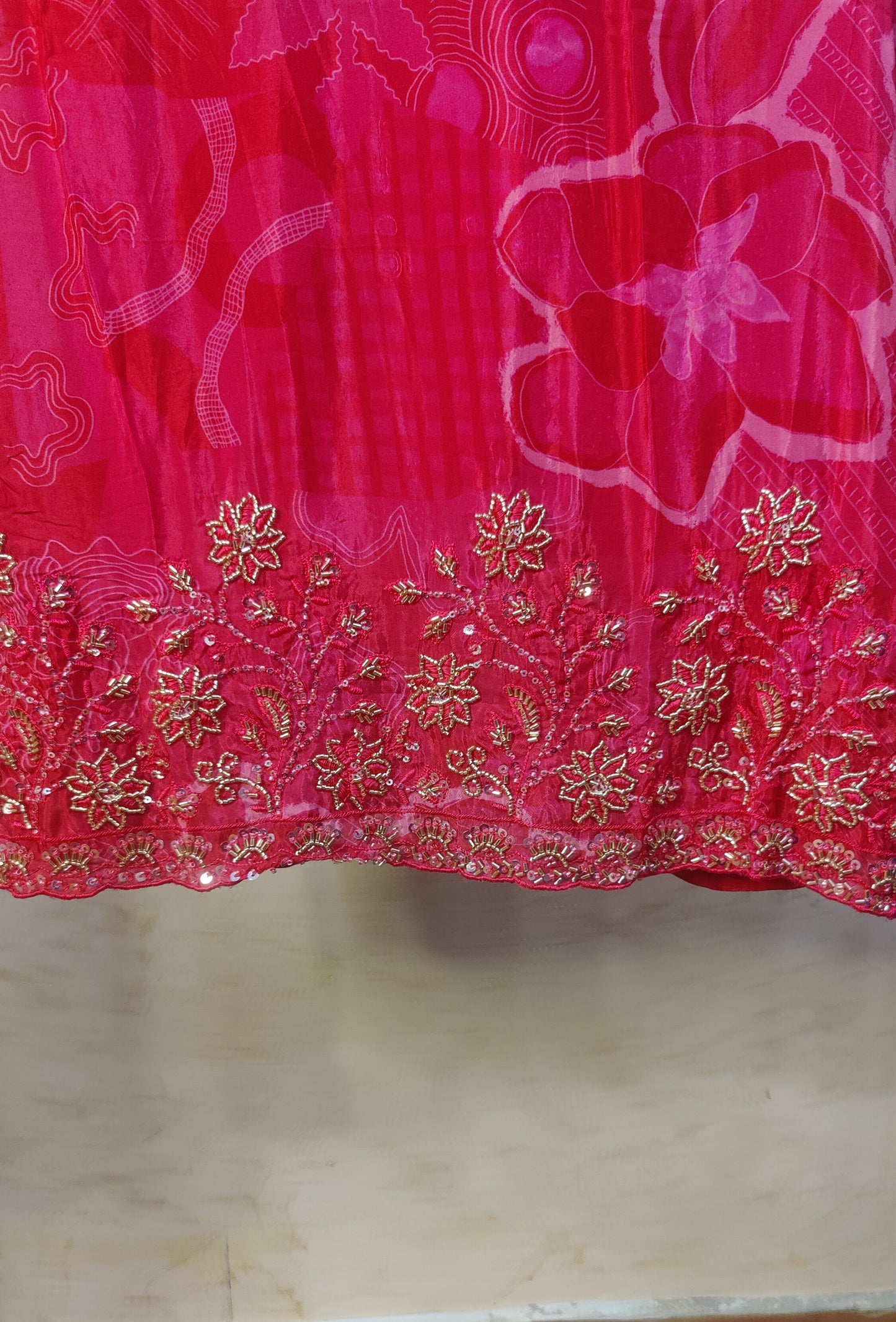 Crape Kurti with pant and dupatta set M92100GB