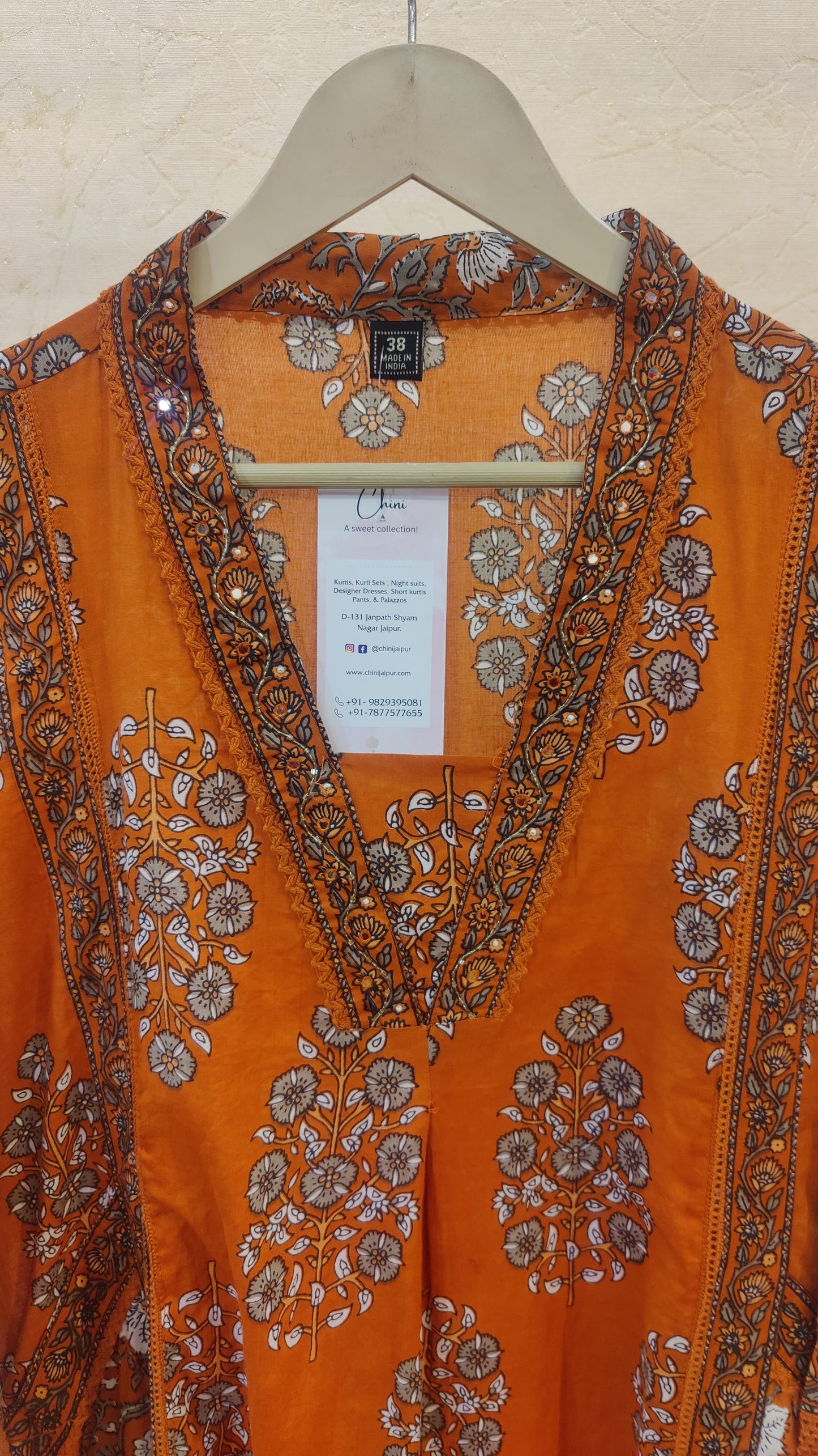 Pure Cotton kurti with pant and dupatta M91025/SS