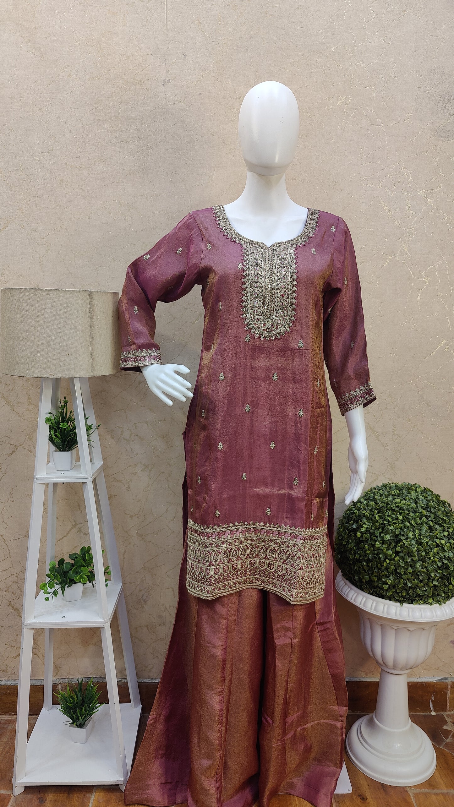 Pure Silk Sharara Set