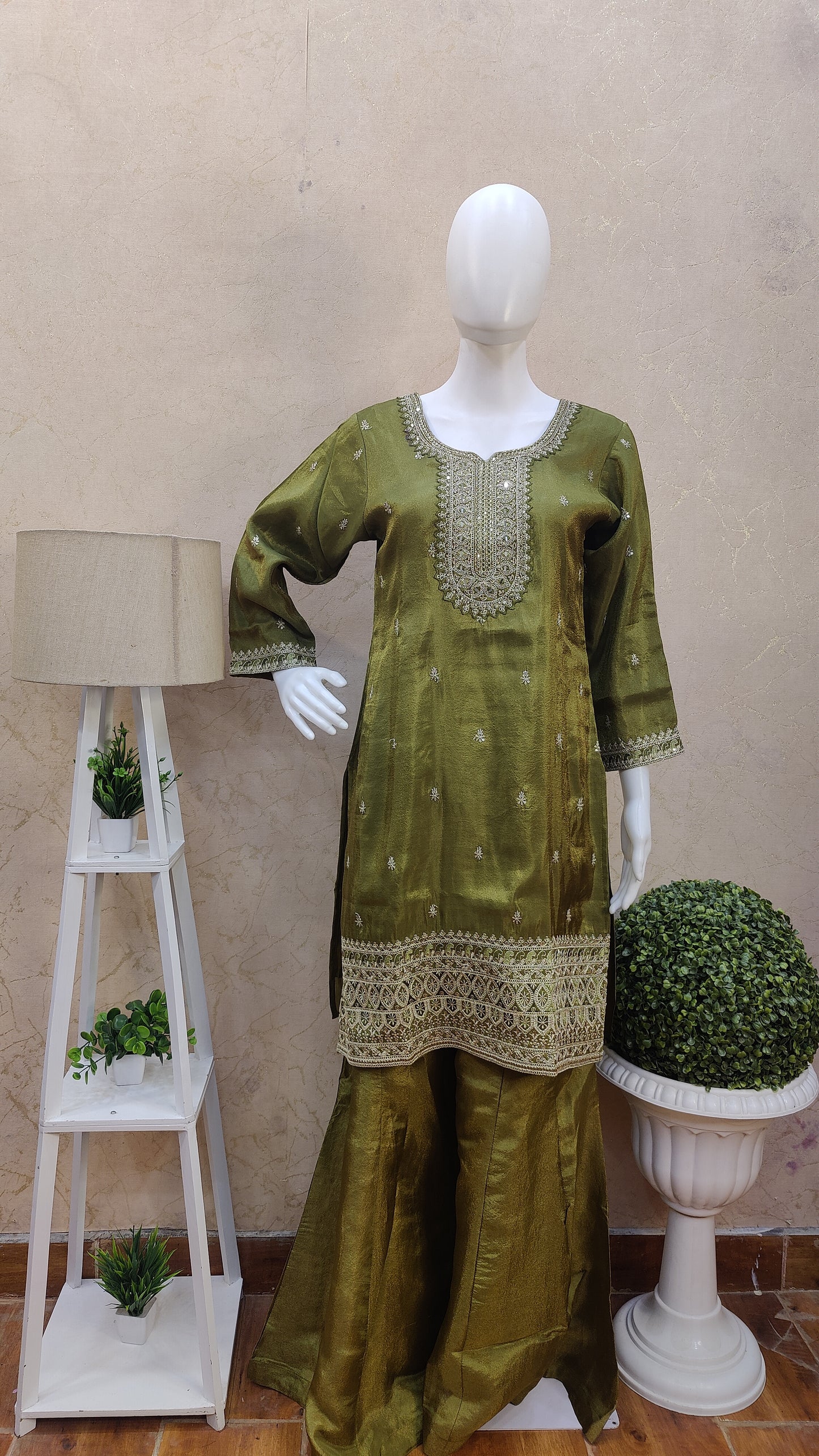 Pure Silk Sharara Set