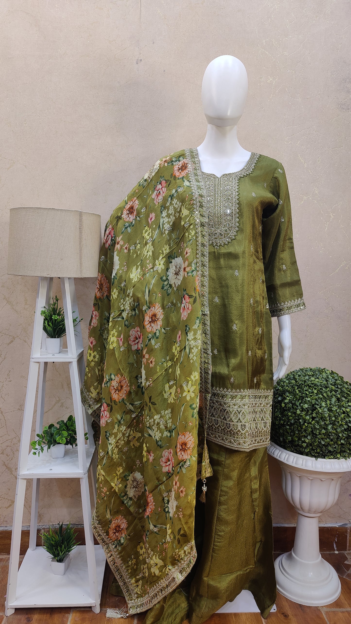 Pure Silk Sharara Set