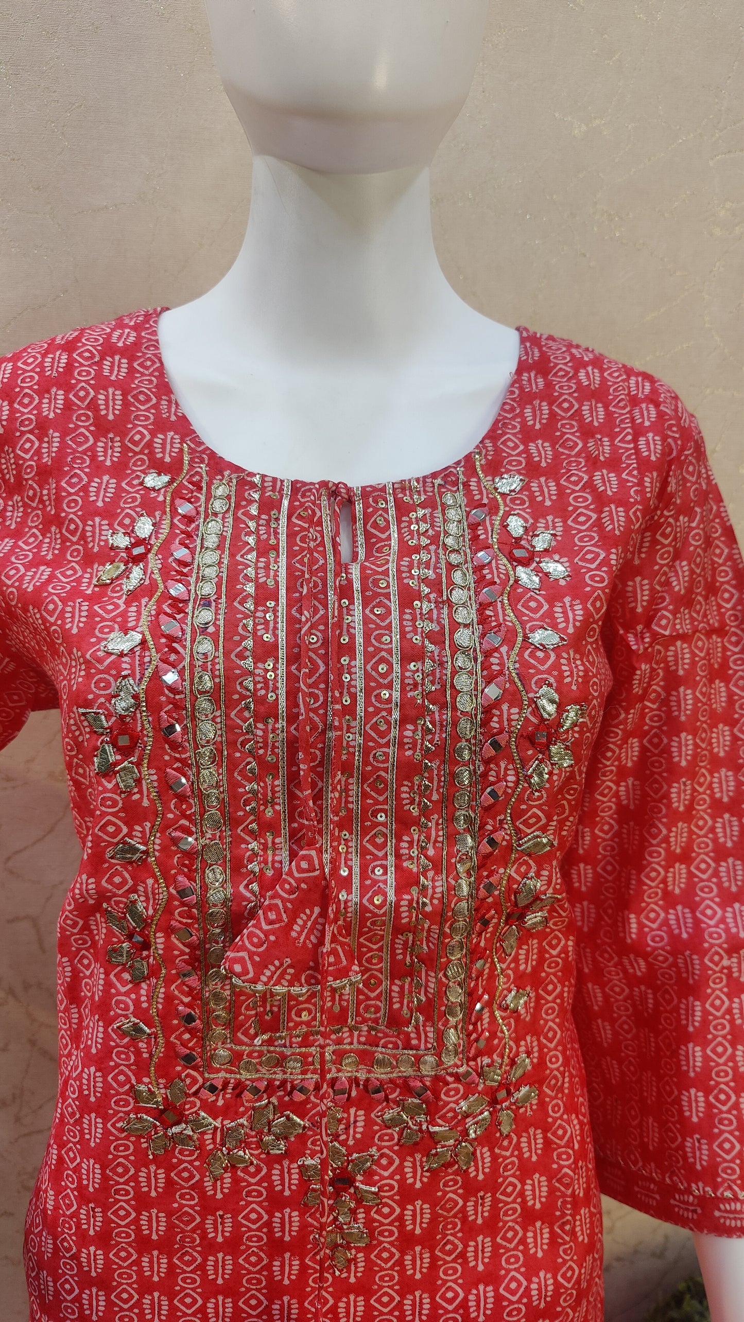 Muslin Kurti with Pant and Dupatta M91250MUSLI