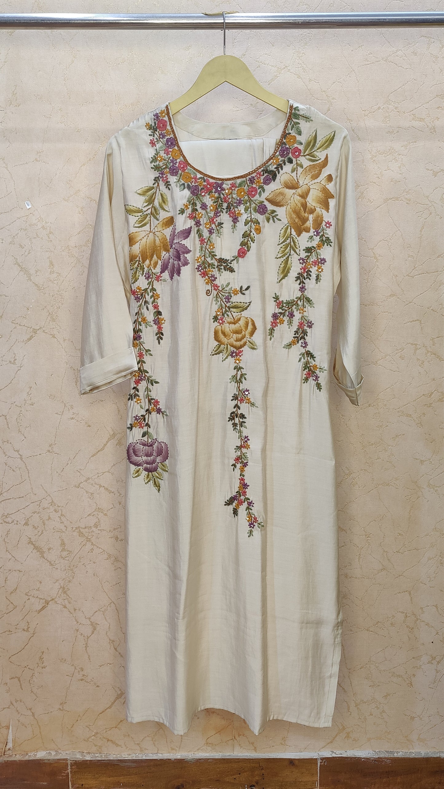 Roman Silk Kurti With Pant And Dupatta set M91125SS