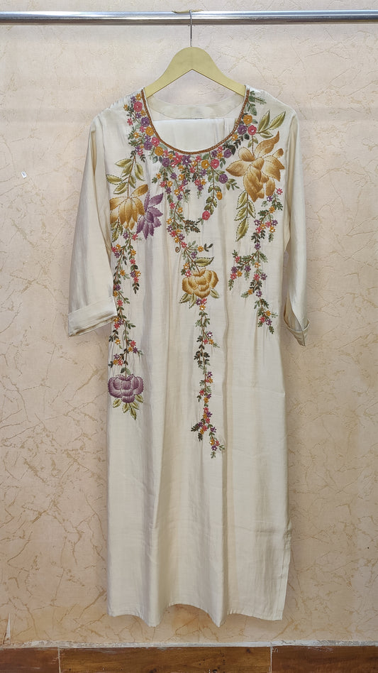 Roman Silk Kurti With Pant And Dupatta set M91125SS