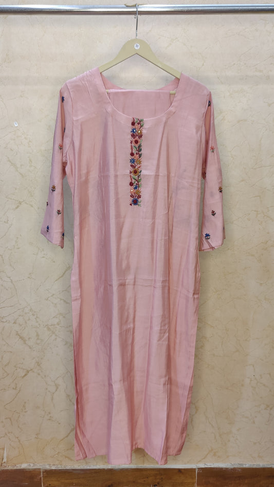 Roman Silk Kurti With Pant And Dupatta set M91125SS