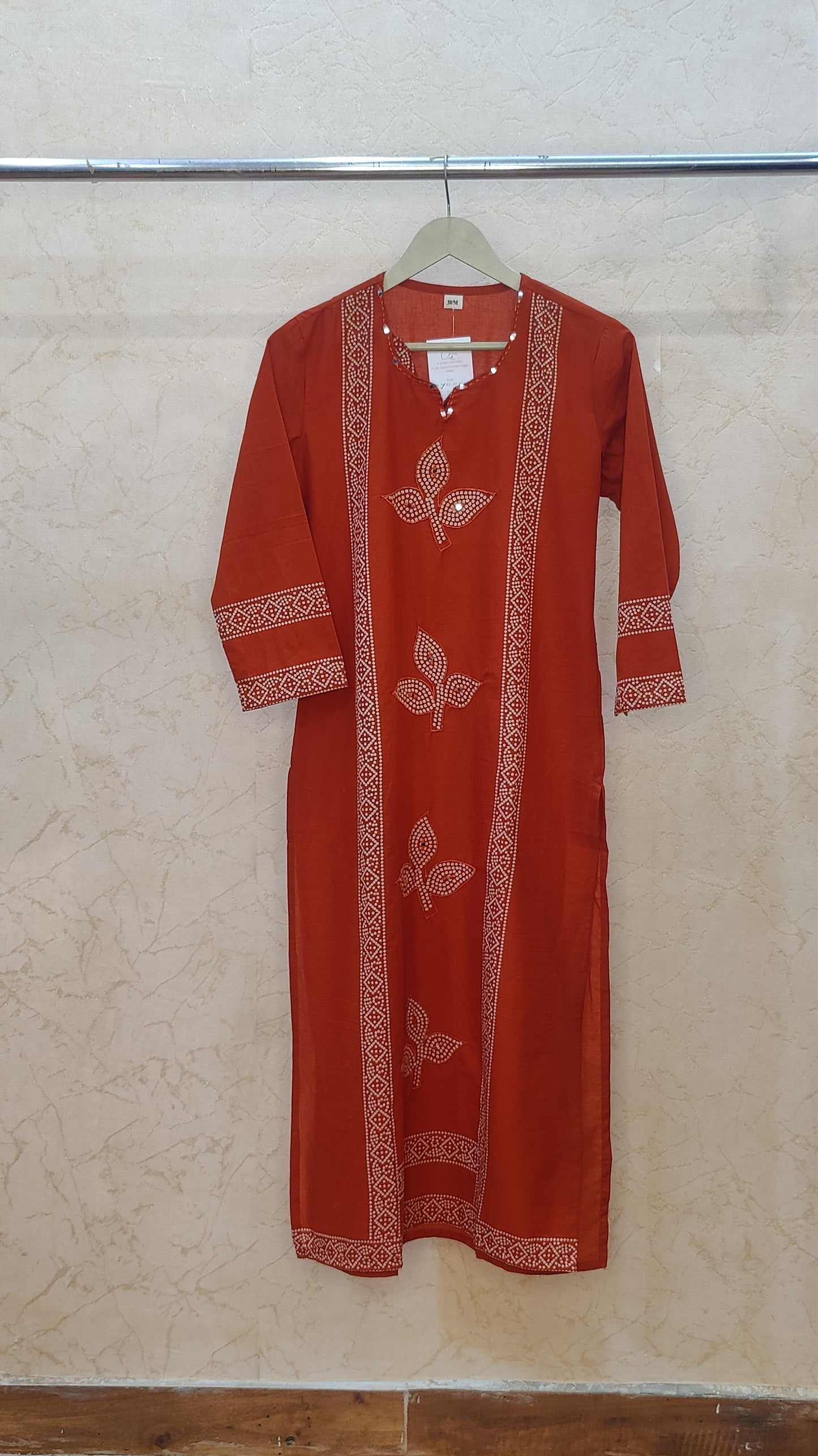 Pure Cotton kurti with pant and dupatta M8870/SS