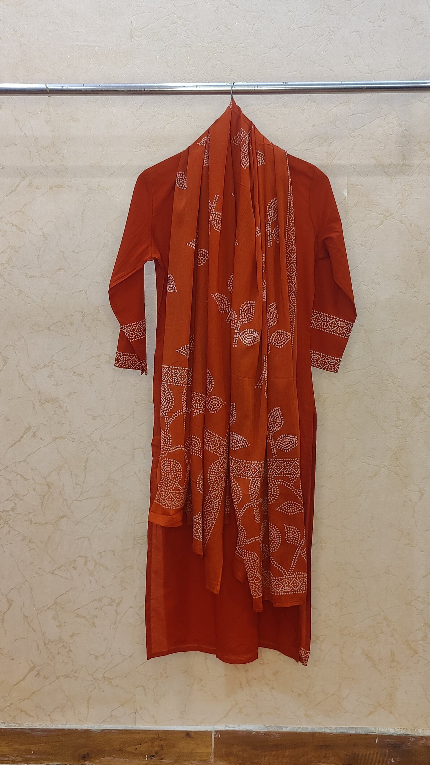 Pure Cotton kurti with pant and dupatta M8870/SS