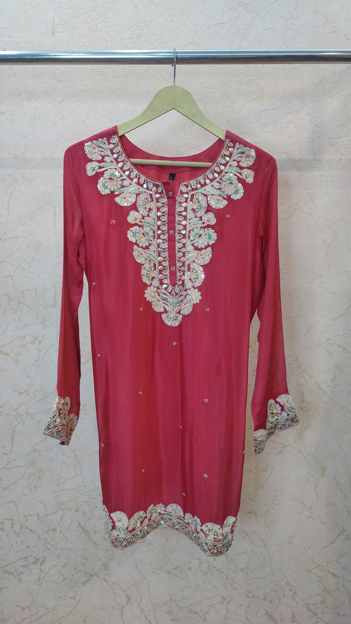 Pure Silk Sharara set. M94000RF