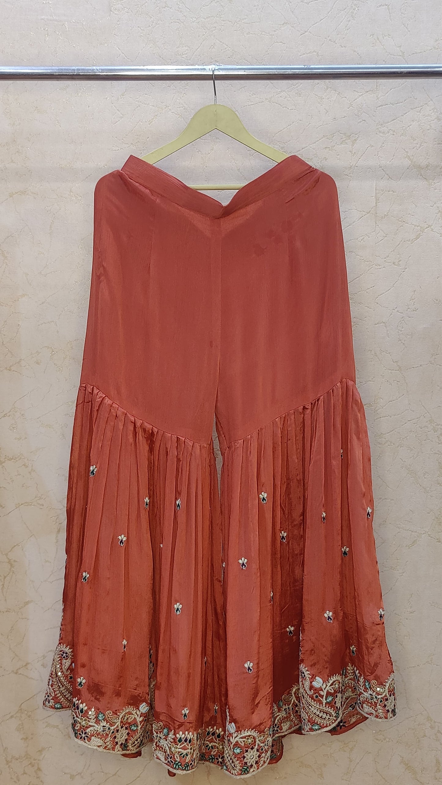 Tissue Silk Sharara set M93795RF