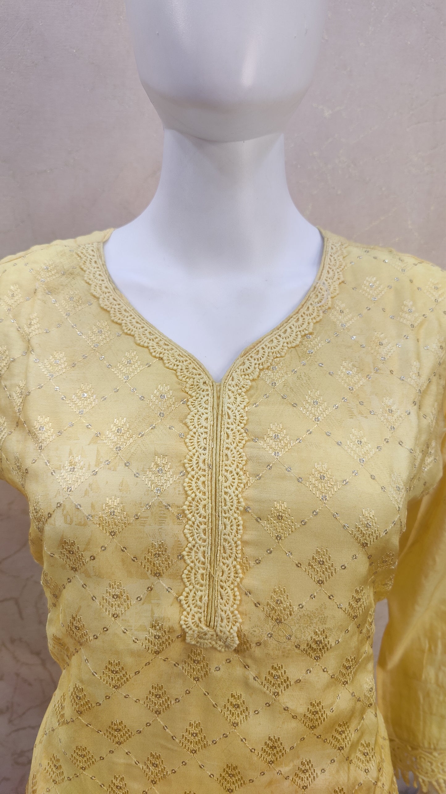 Schiffli kurti with pant and Dupatta MSG91600SHIFLIS