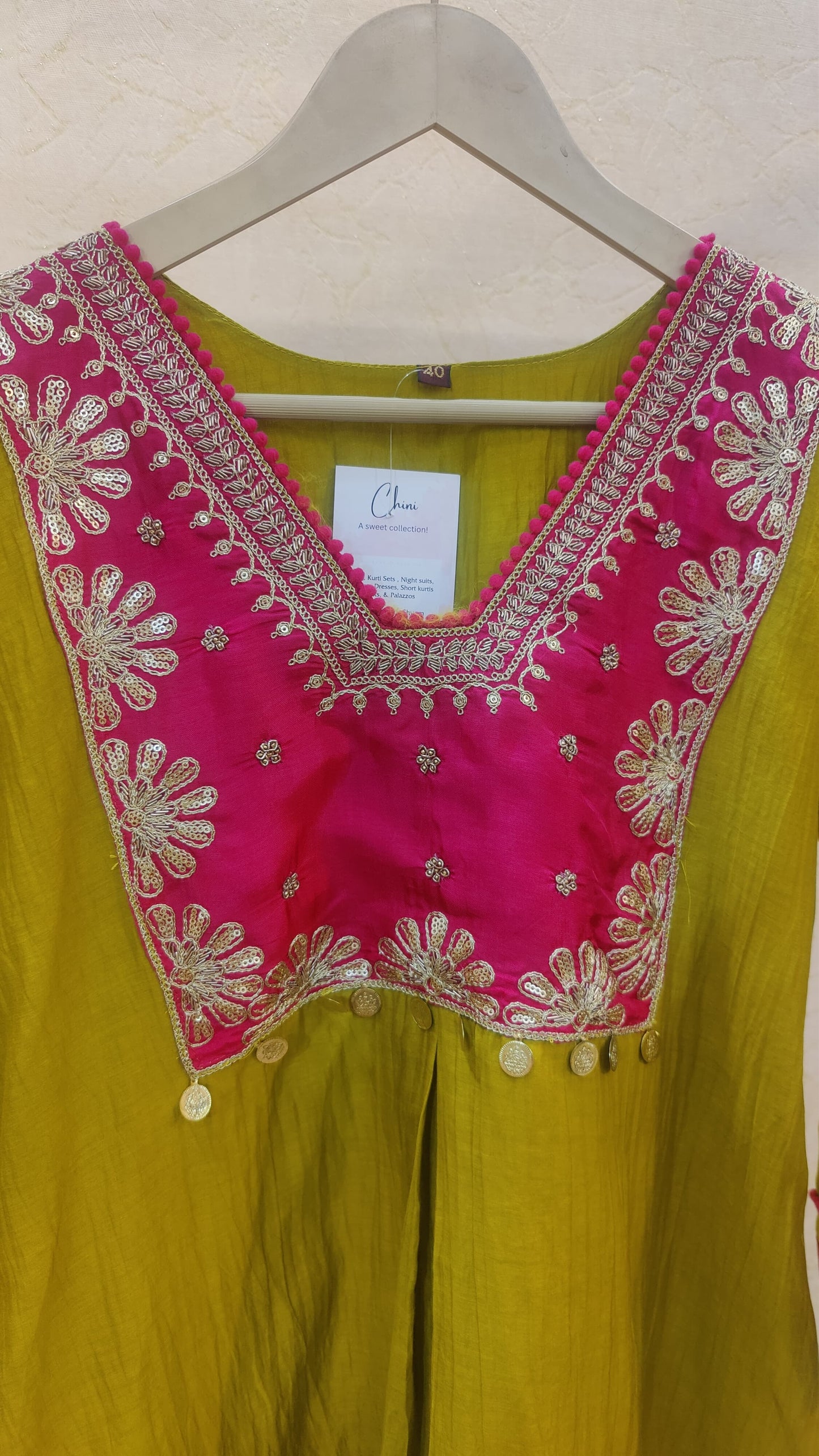Mul Chanderi kurti with pant and dupatta M92500/RF