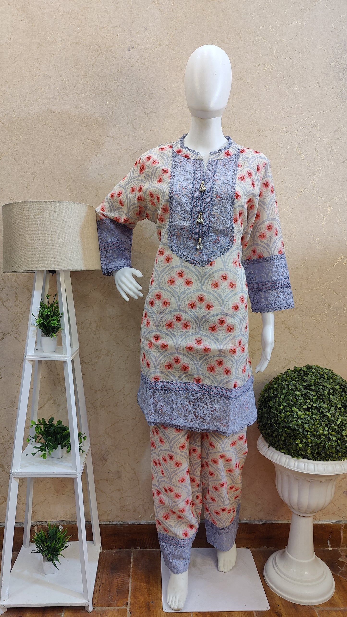 Linen Coord set M91525GBLILAN